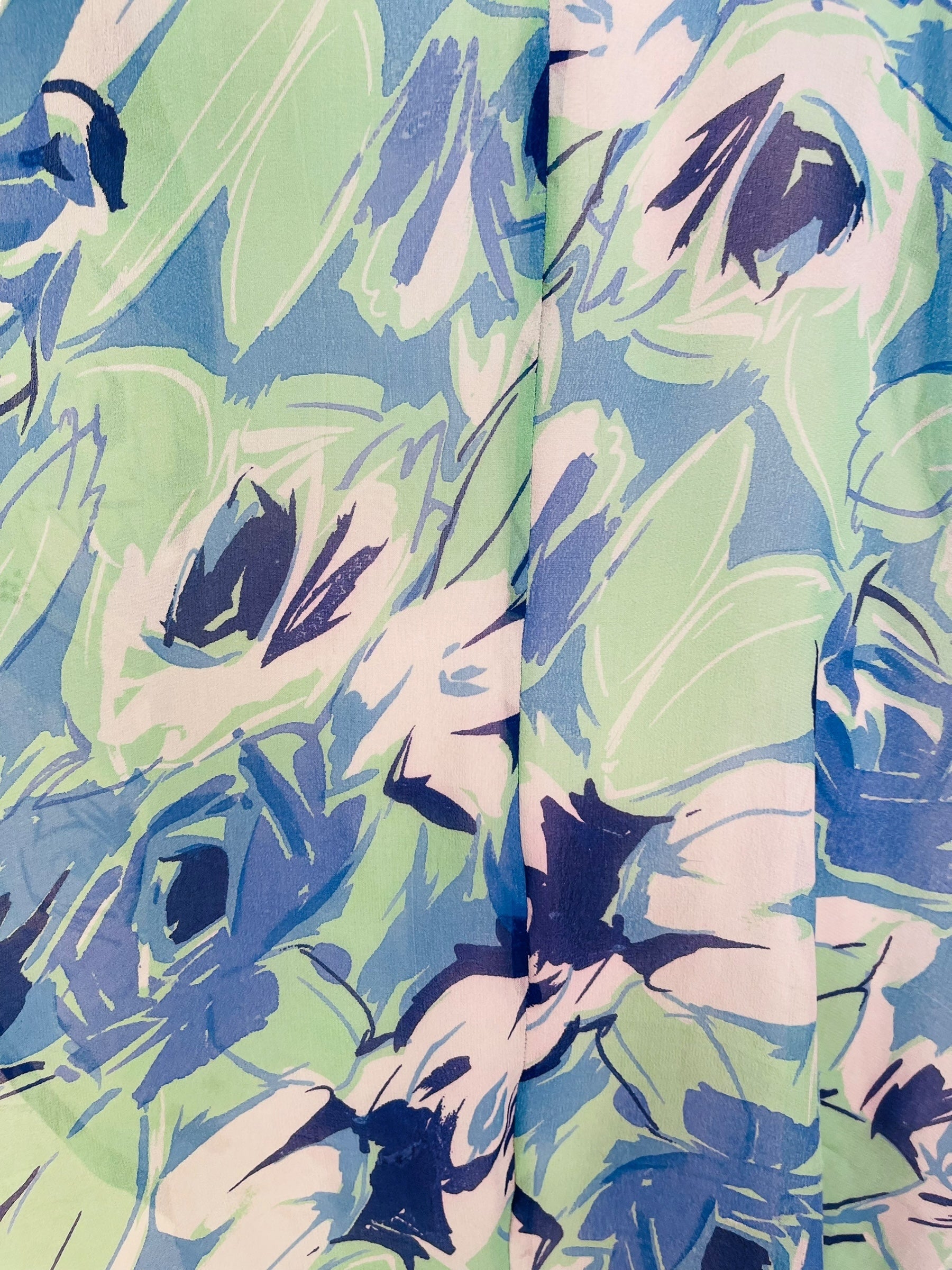 PRG7574 Sheer Avatar Pure Silk Waterfall Top