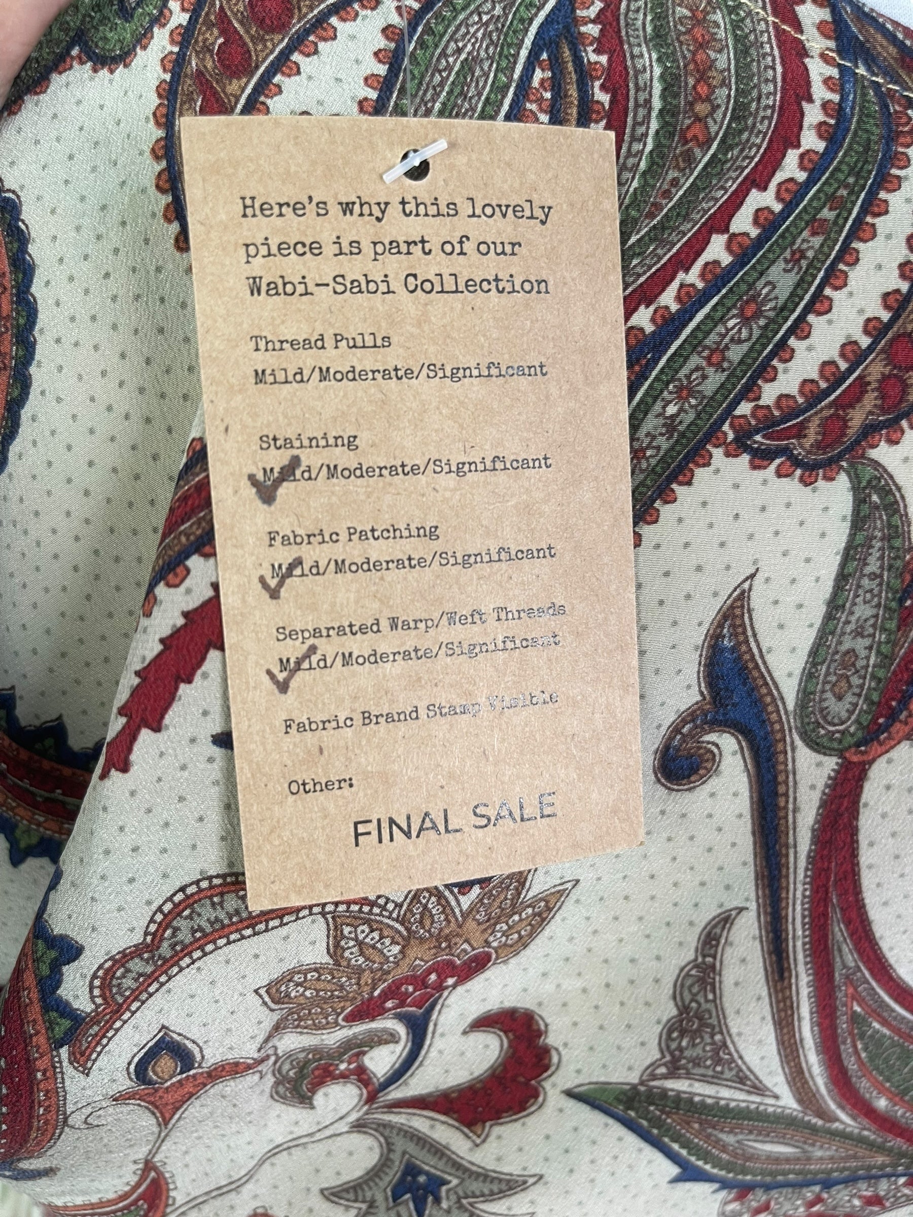 PRC7602 Wabi Sabi Pure Silk Long Tunic with Side Ties