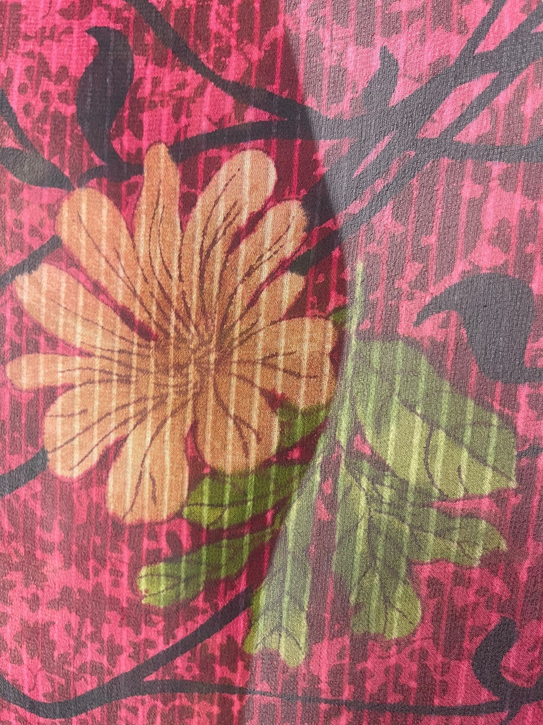 PRG7562 Sheer Wabi Sabi Pure Silk Waterfall Top