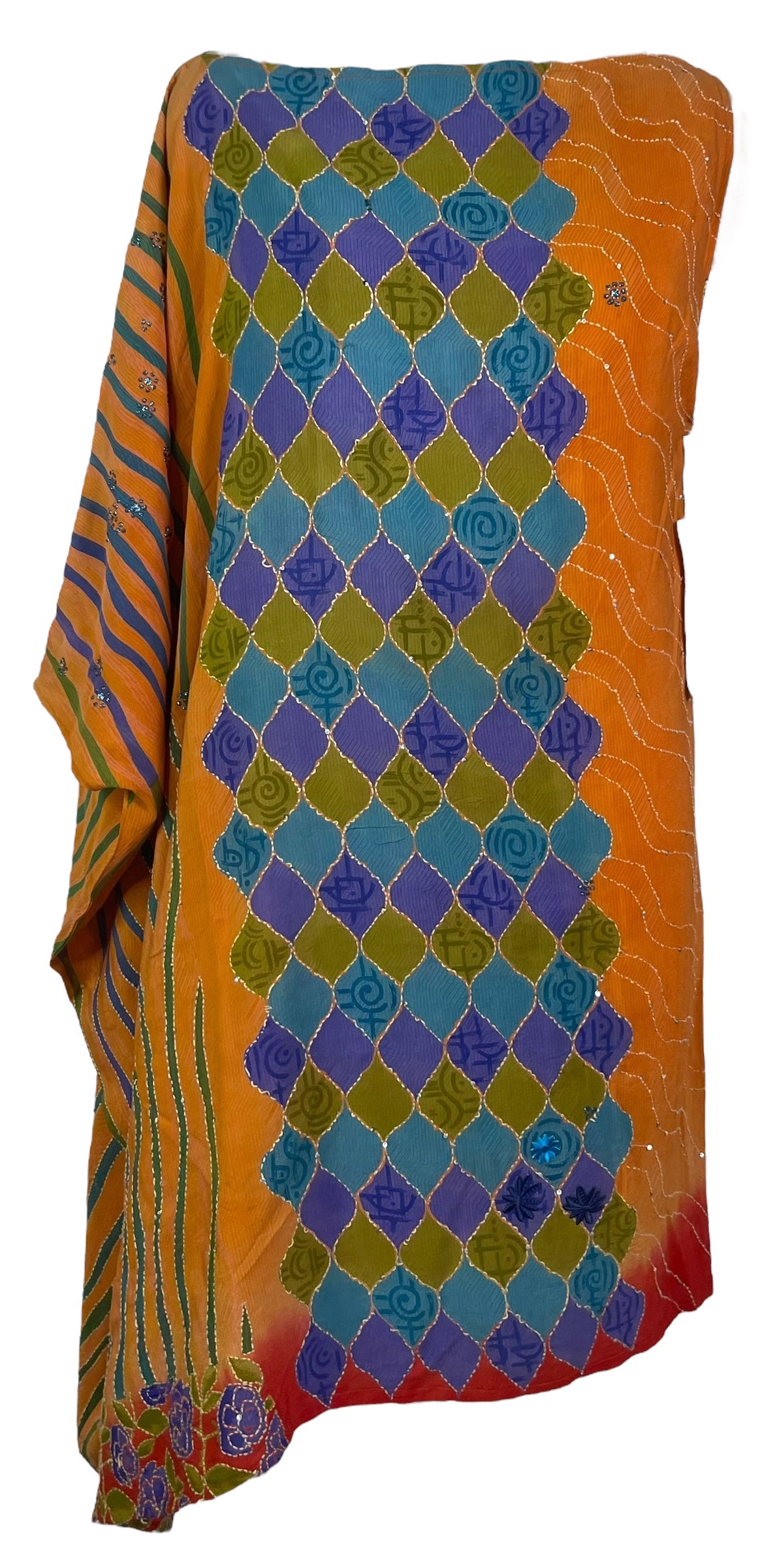 PRC7613 Wabi Sabi Pure Silk One Shoulder Dress