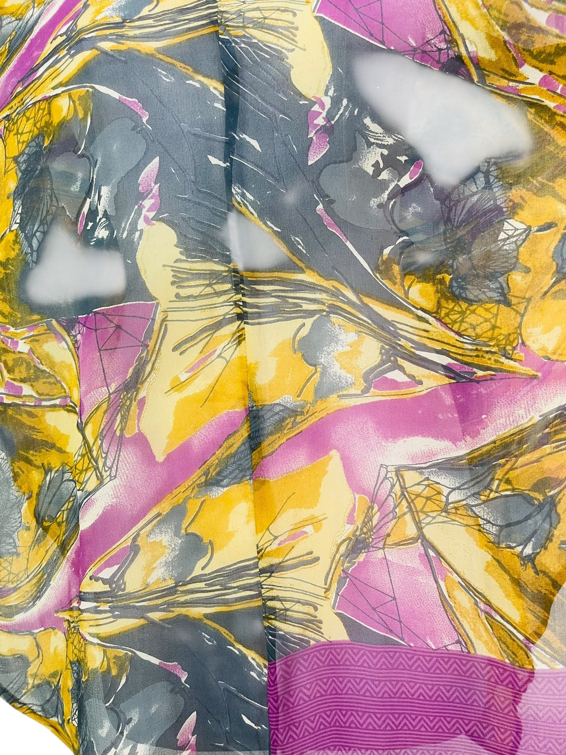 PRG7591 Sheer Wabi Sabi Pure Silk Waterfall Top