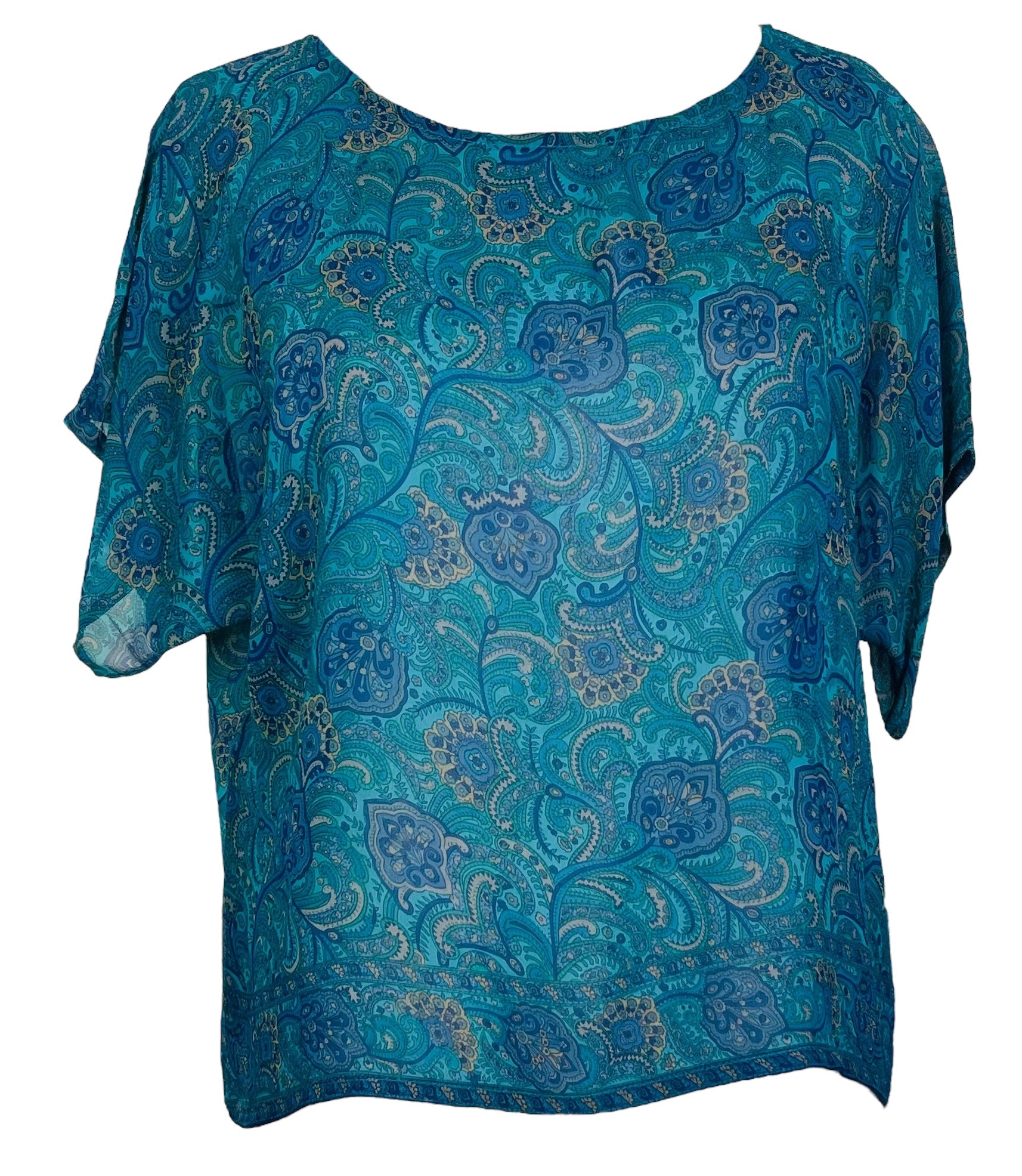 PRG7960 Sheer Avatar Pure Silk Boxy Top