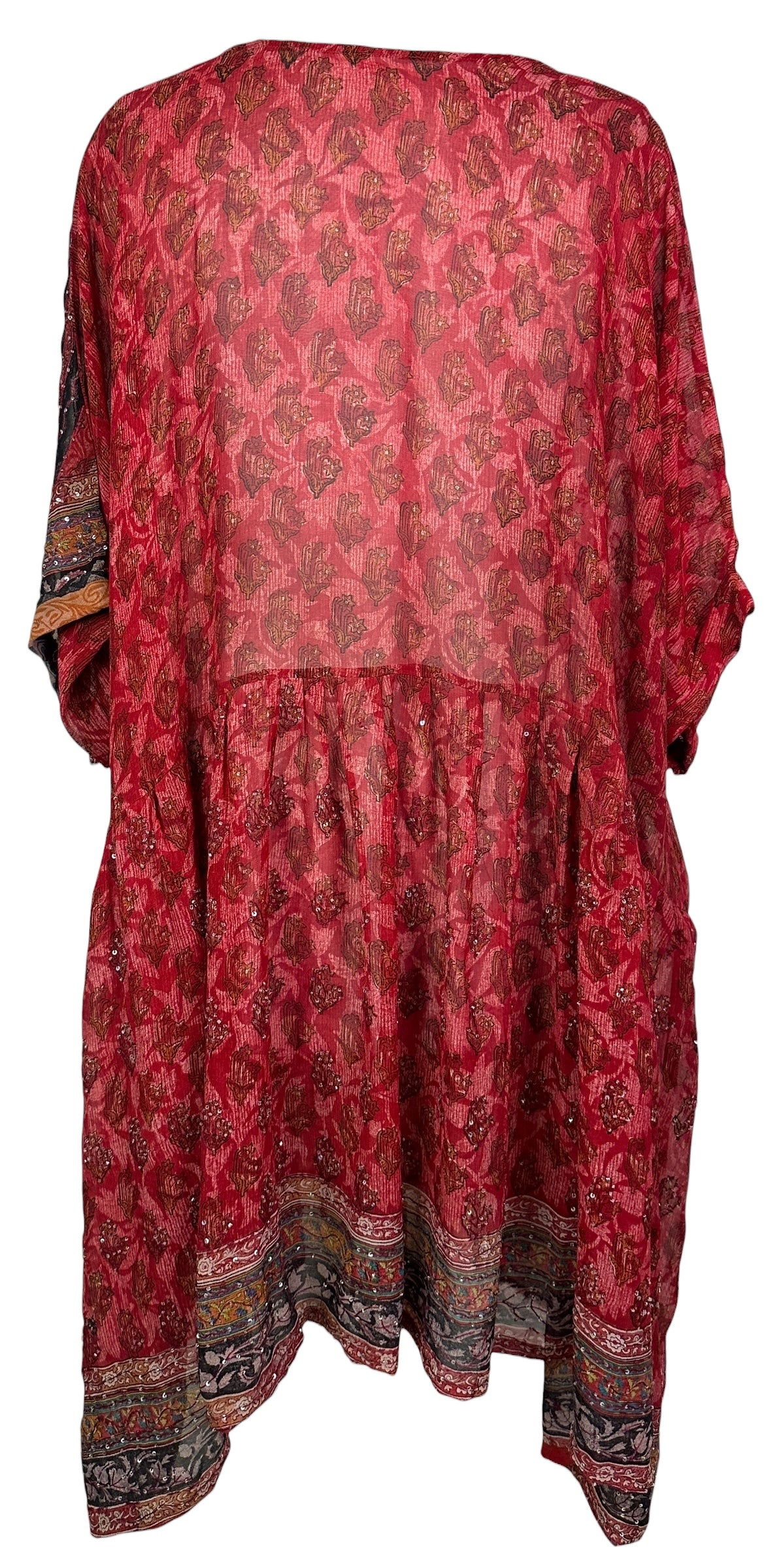 PRG8416 Sheer Avatar Pure Silk Boxy Babydoll Dress