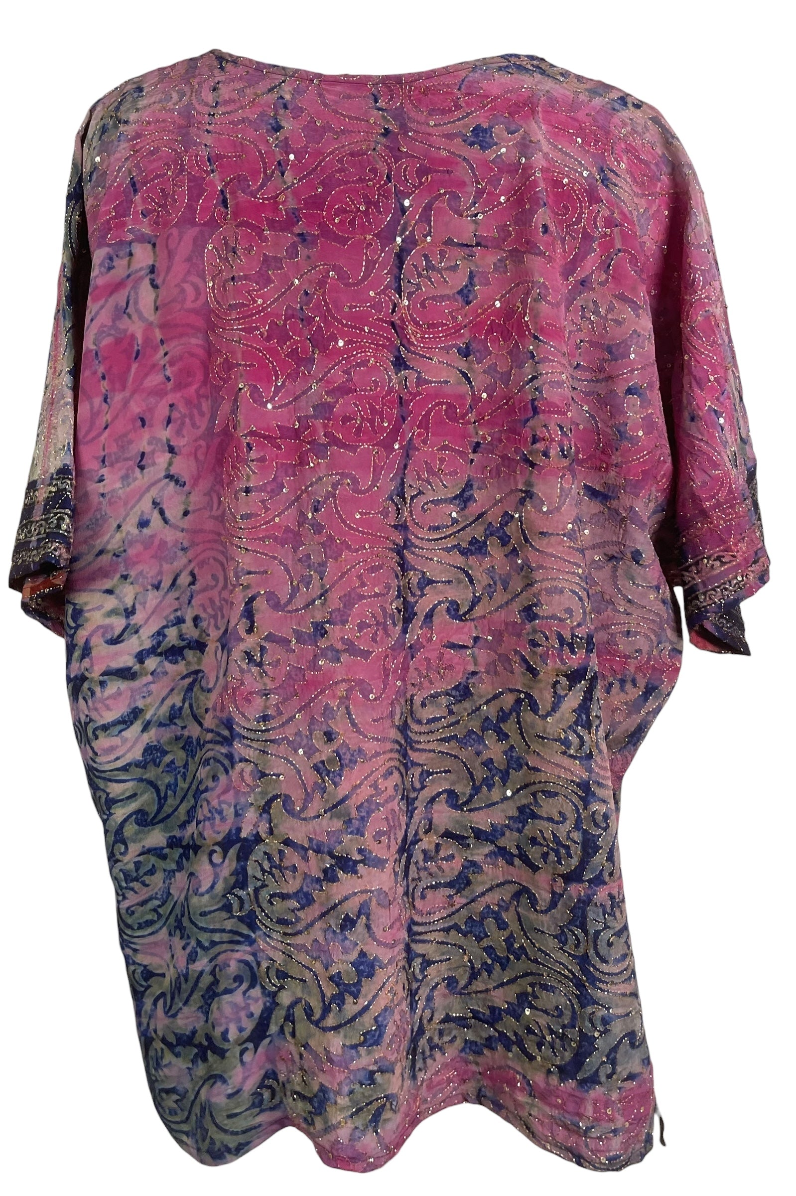PREVIEW PRC8734  Avatar Pure Silk Long Tunic with Side Ties by MARCH2026 – Handmade ethical Side Tie Tunic from sariKNOTsari using upcycled silk. Designed in Canada for travel and slow fashion, loved from Toronto to LA to Sydney.