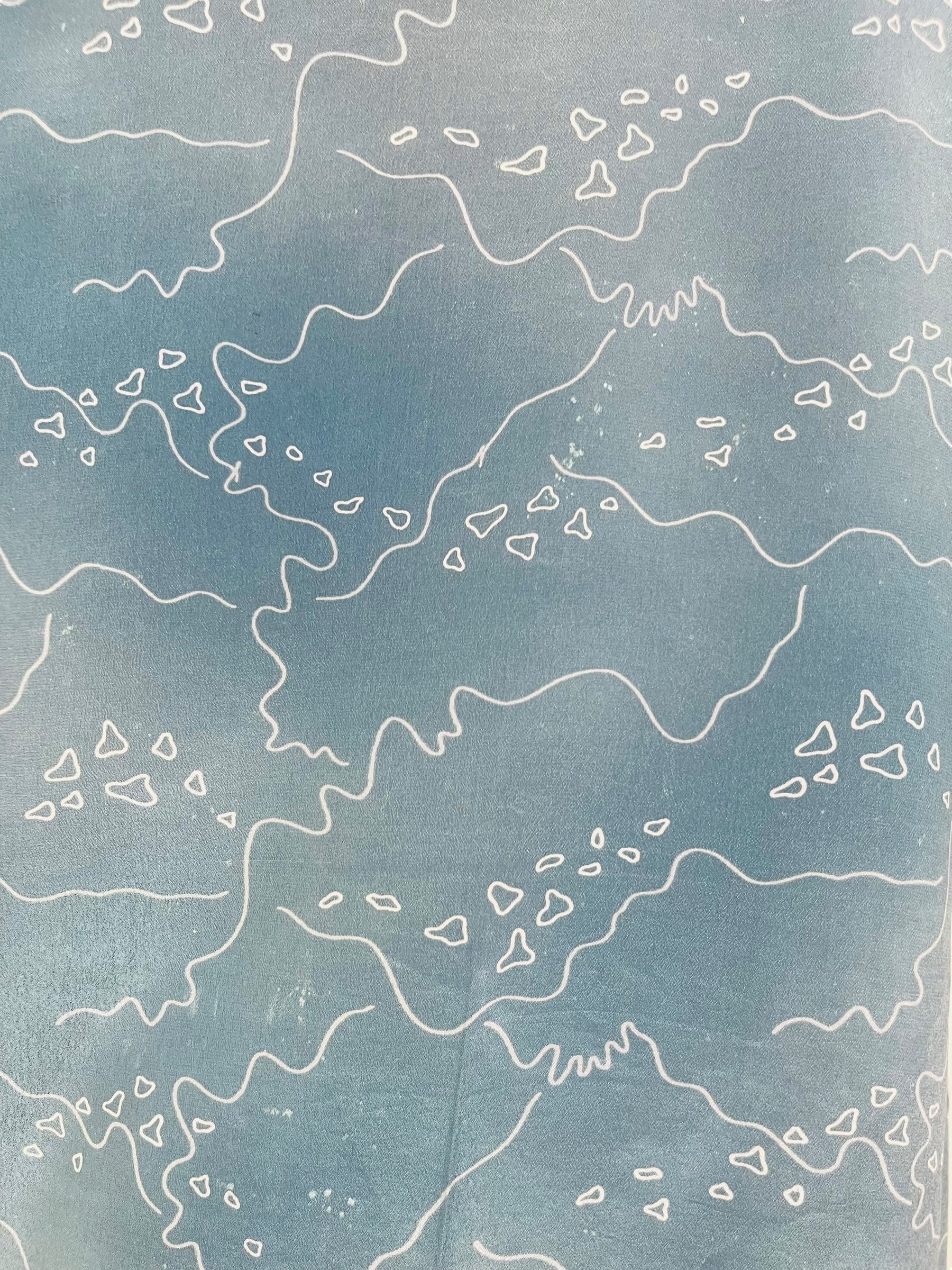 PRC7821 Wabi Sabi Pure Silk Side Slit Top