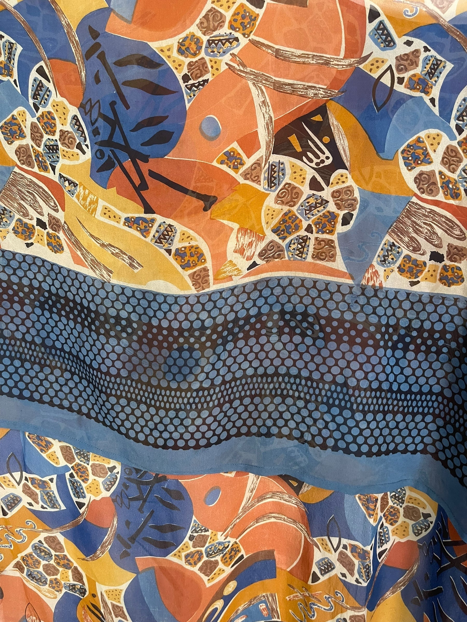 PRG7873 Sheer Wabi Sabi Pure Silk Hi Lo Top