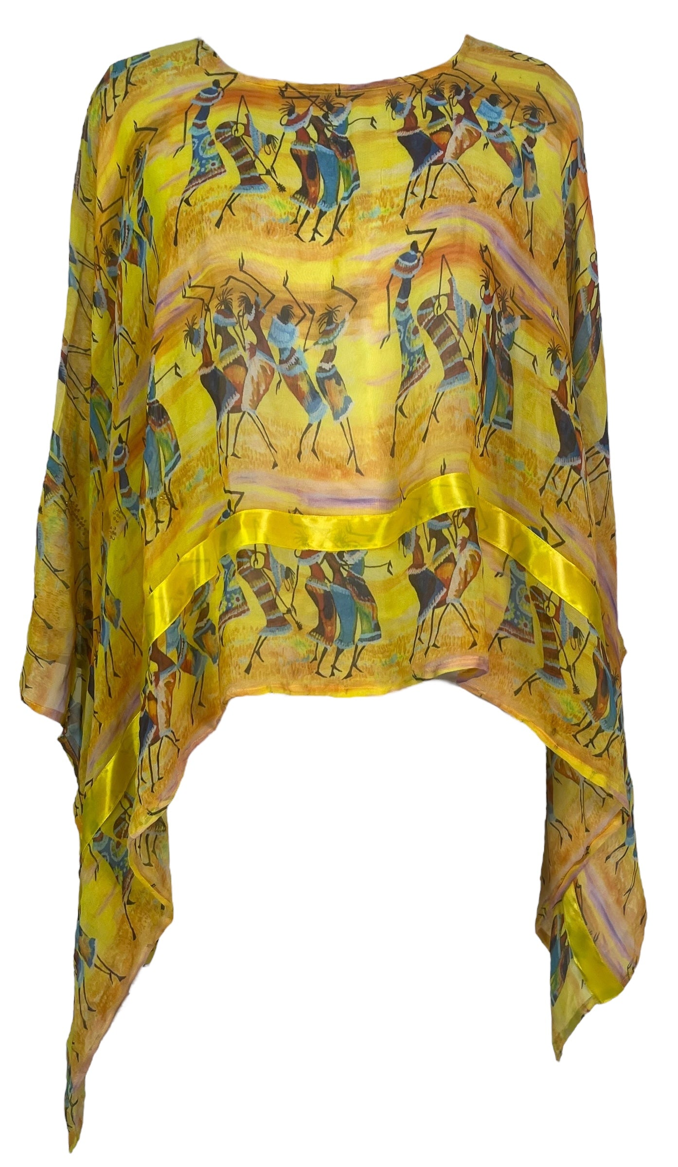 PREVIEW PRG8032 Sheer Avatar Pure Silk Capelet Poncho