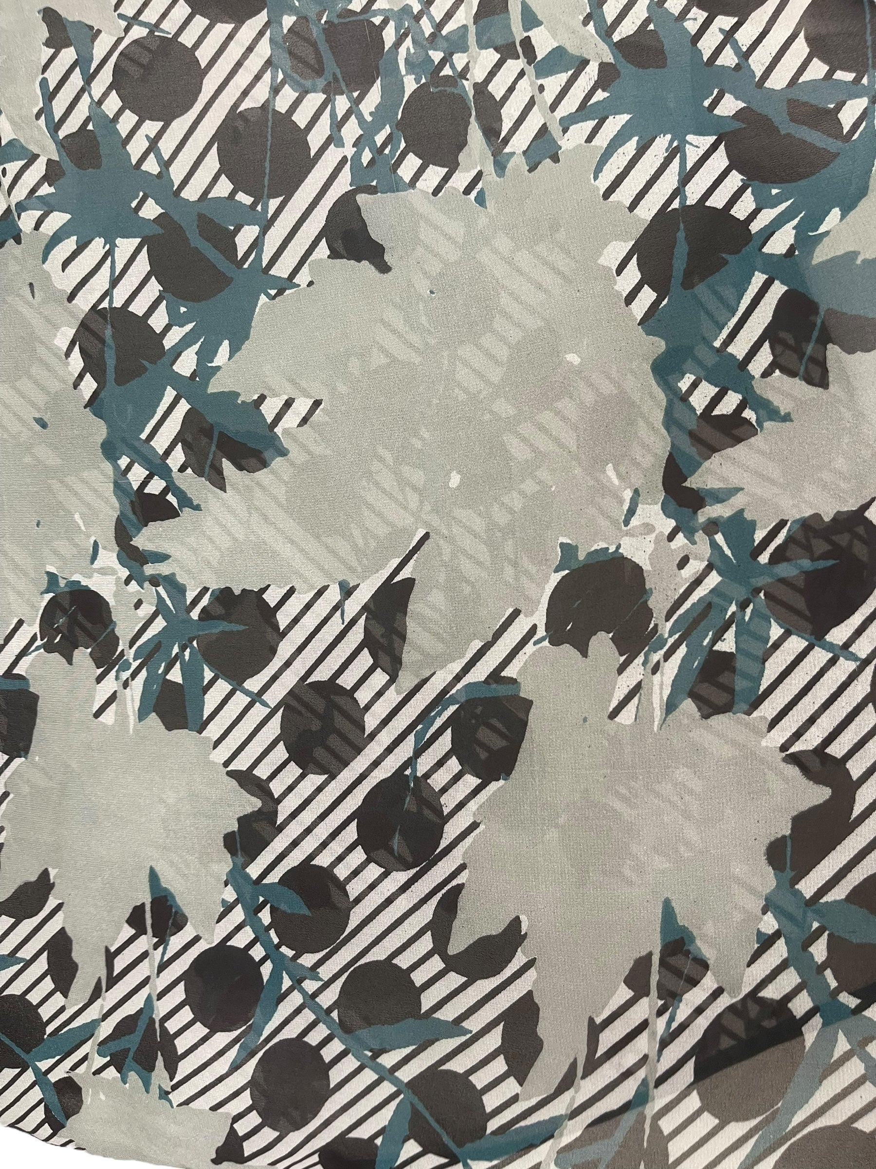 PRG8131 Sheer Wabi Sabi Pure Silk Kimono-Sleeved Top