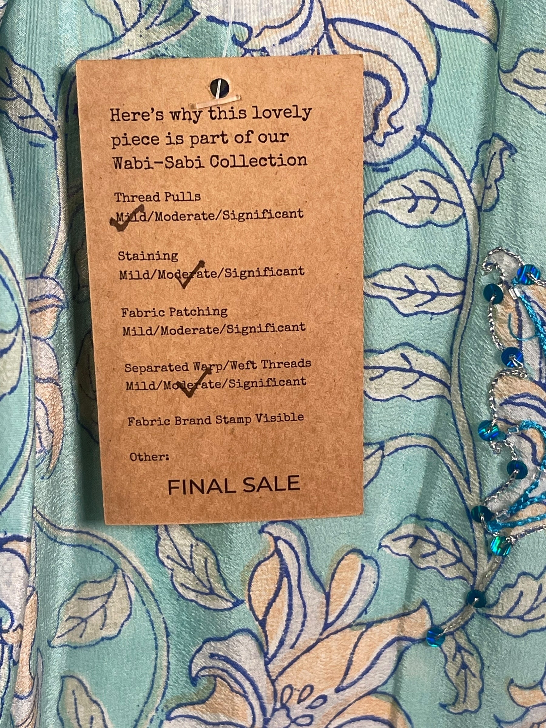 PRC8013 Wabi Sabi Pure Silk Short Kaftan Tunic With Slits