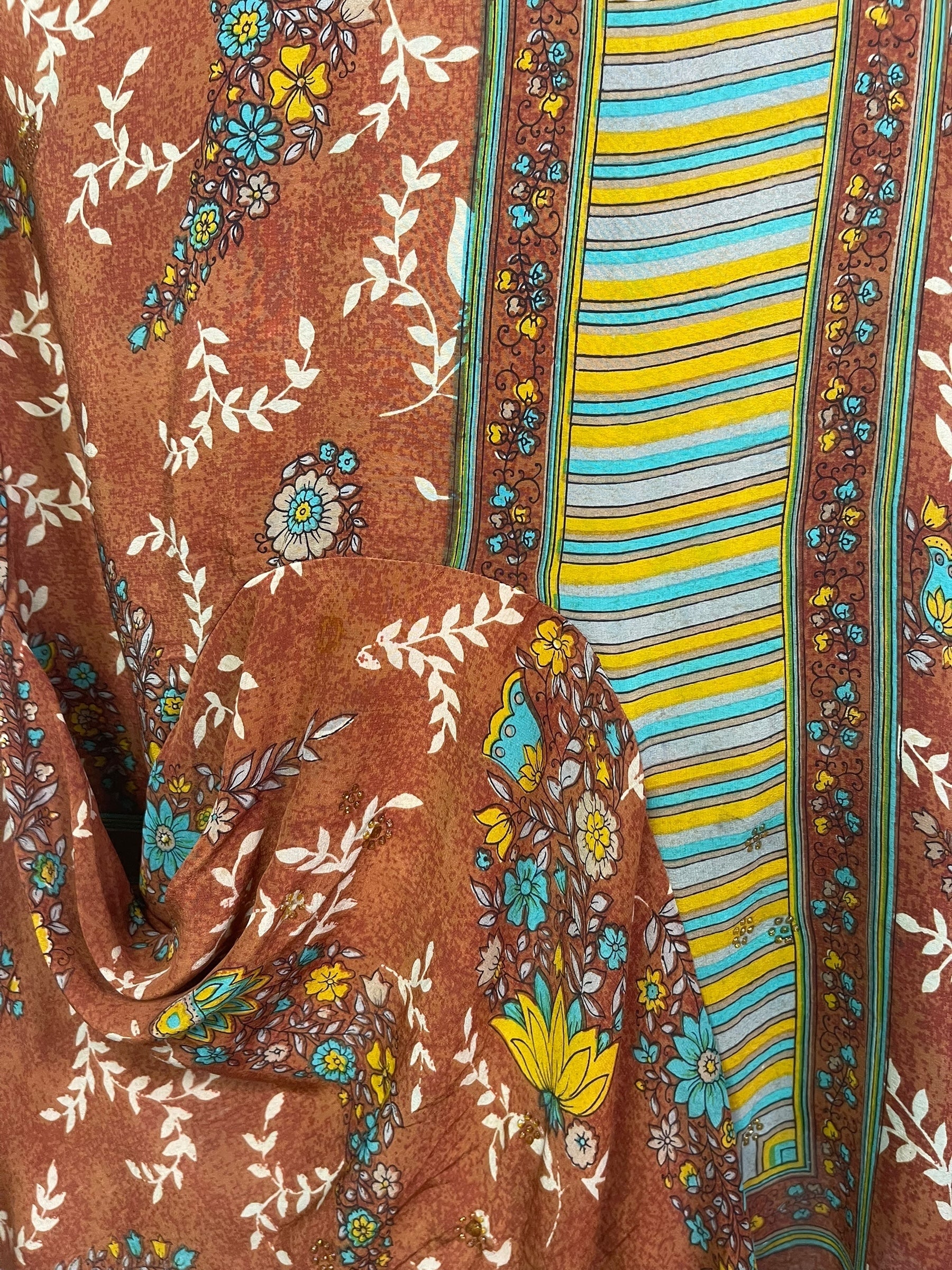 PRC8460 Avatar Pure Silk Self Pocket Tunic Dress