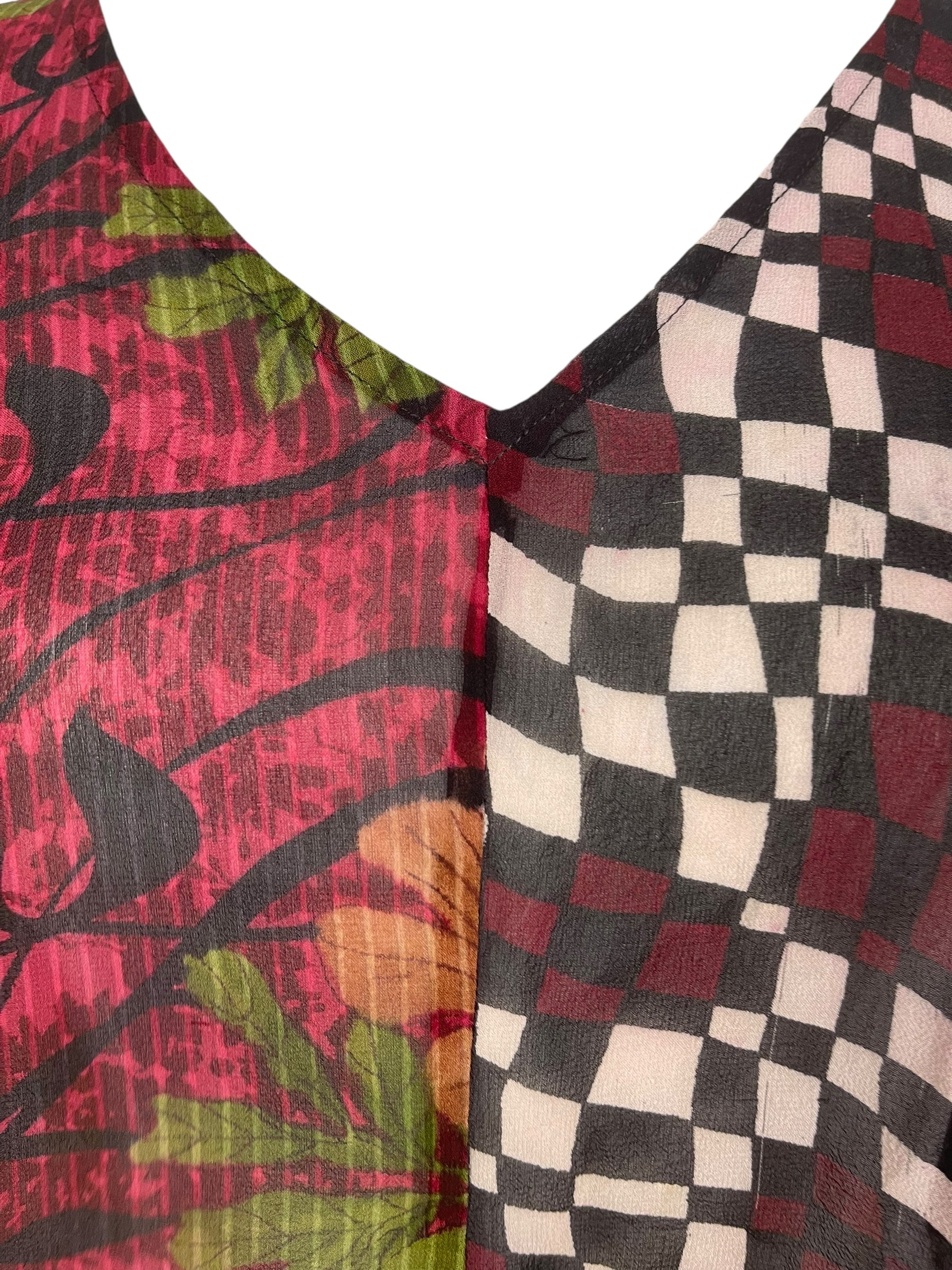 PRG7562 Sheer Wabi Sabi Pure Silk Waterfall Top