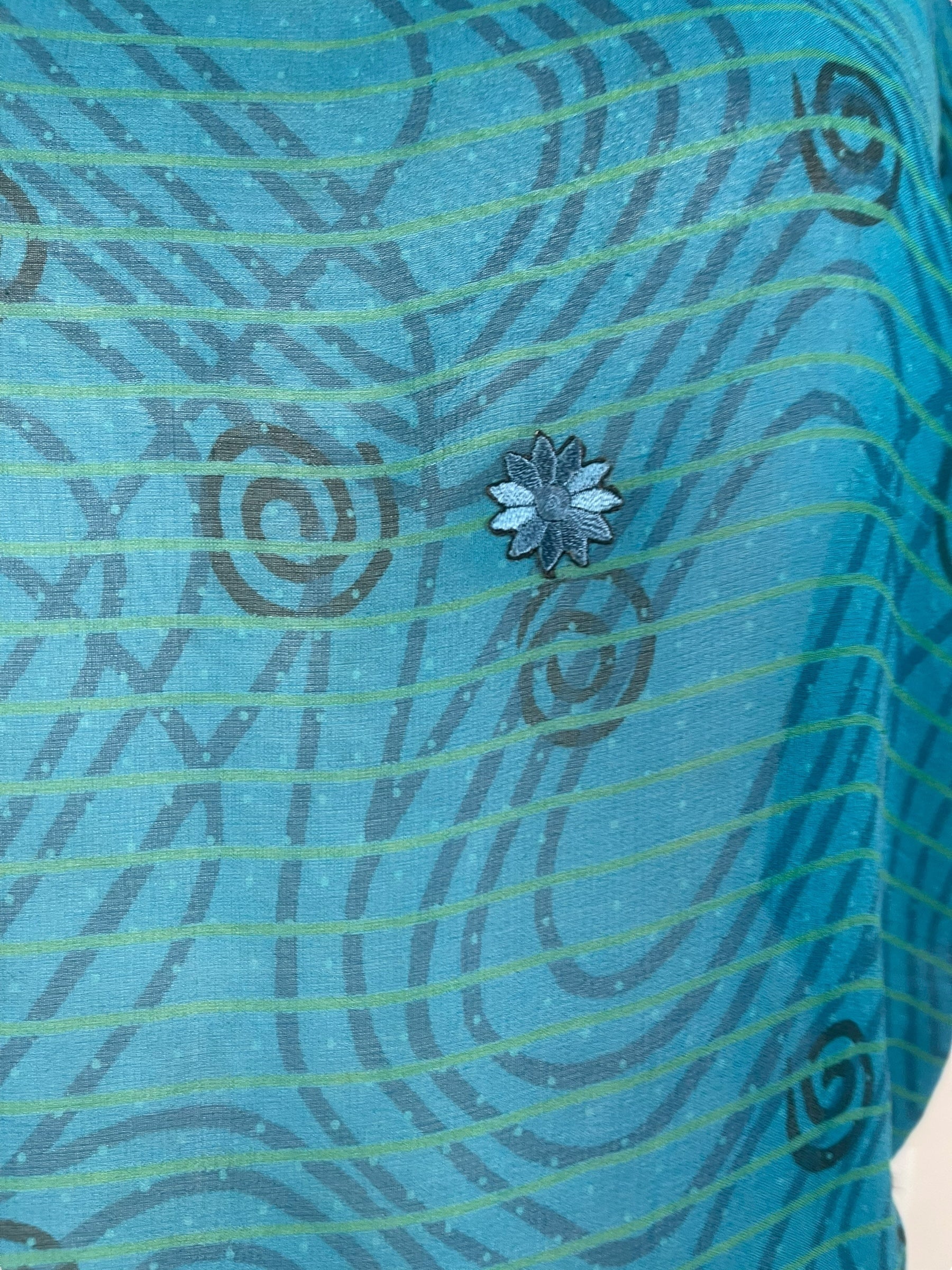 PRG7267 Sheer Avatar Pure Silk Boxy Top