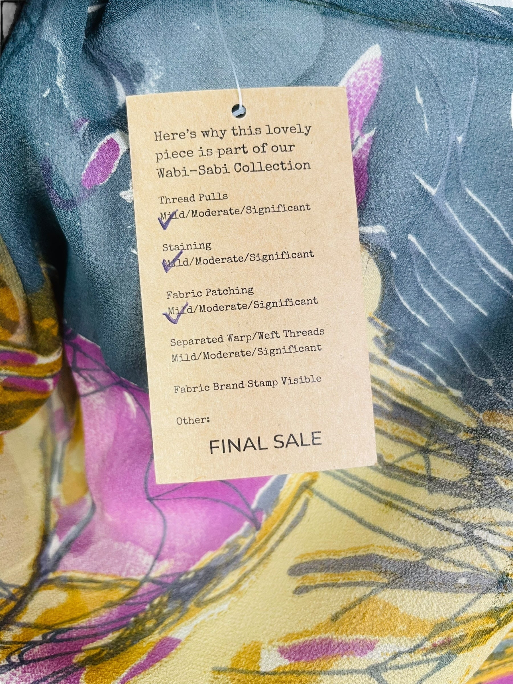 PRG7591 Sheer Wabi Sabi Pure Silk Waterfall Top