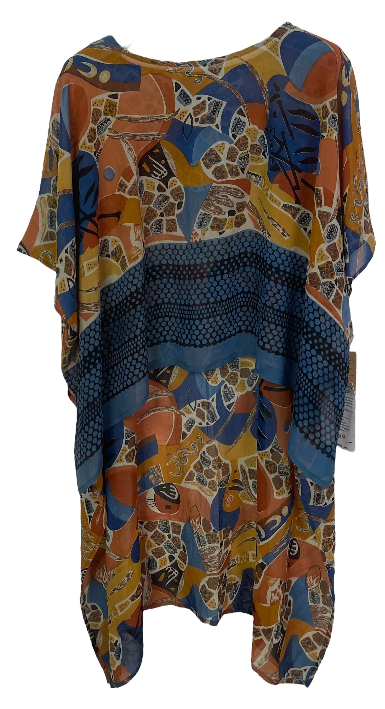 PRG7873 Sheer Wabi Sabi Pure Silk Hi Lo Top