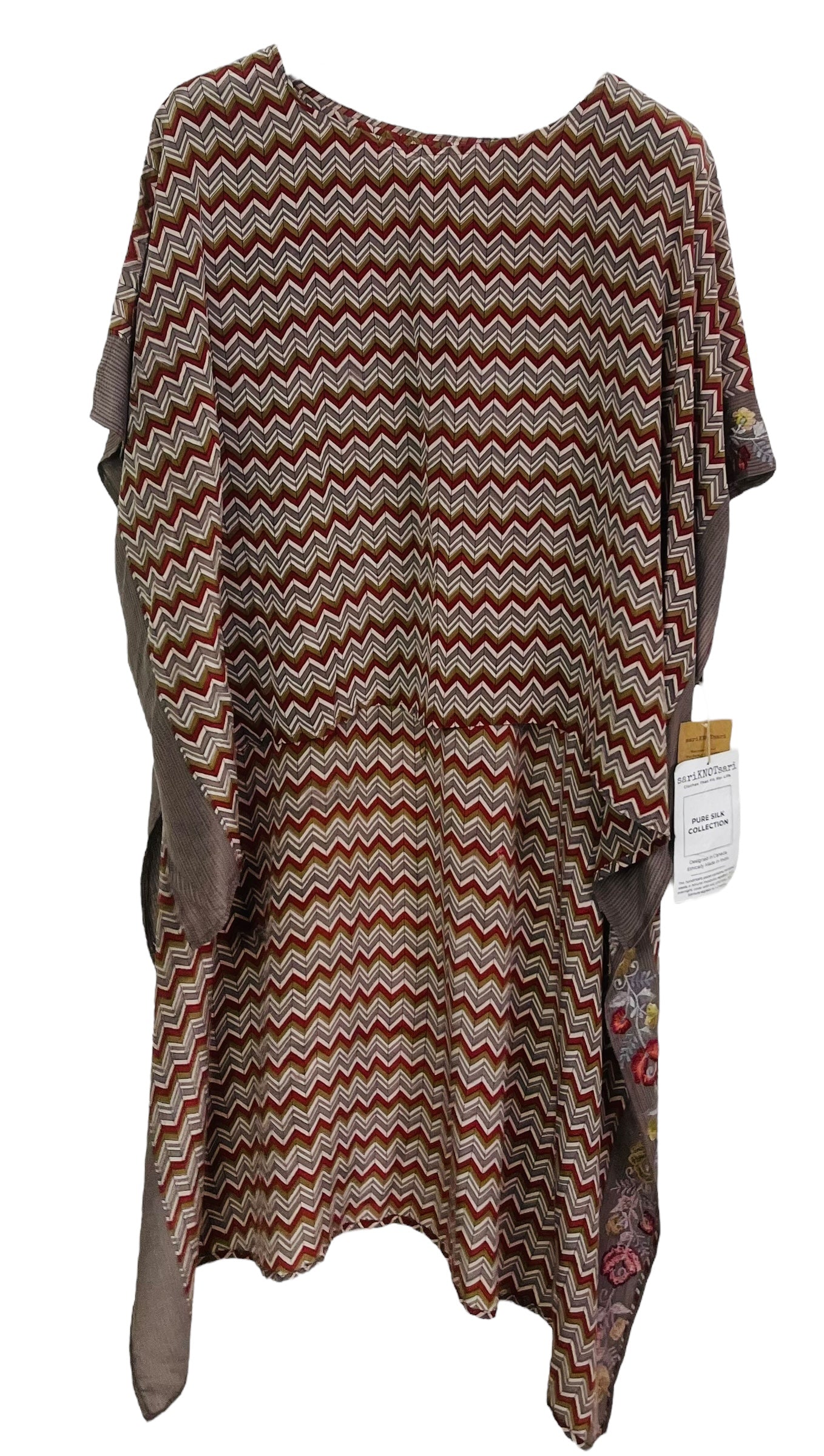 PRC7508 Wabi Sabi Pure Silk Hi Lo Top