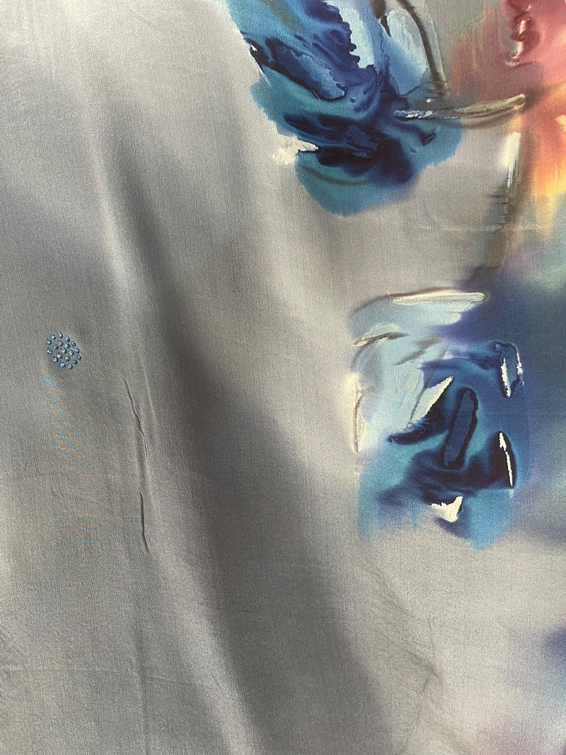 PRC8209 Avatar Pure Silk Long Tunic with Side Ties