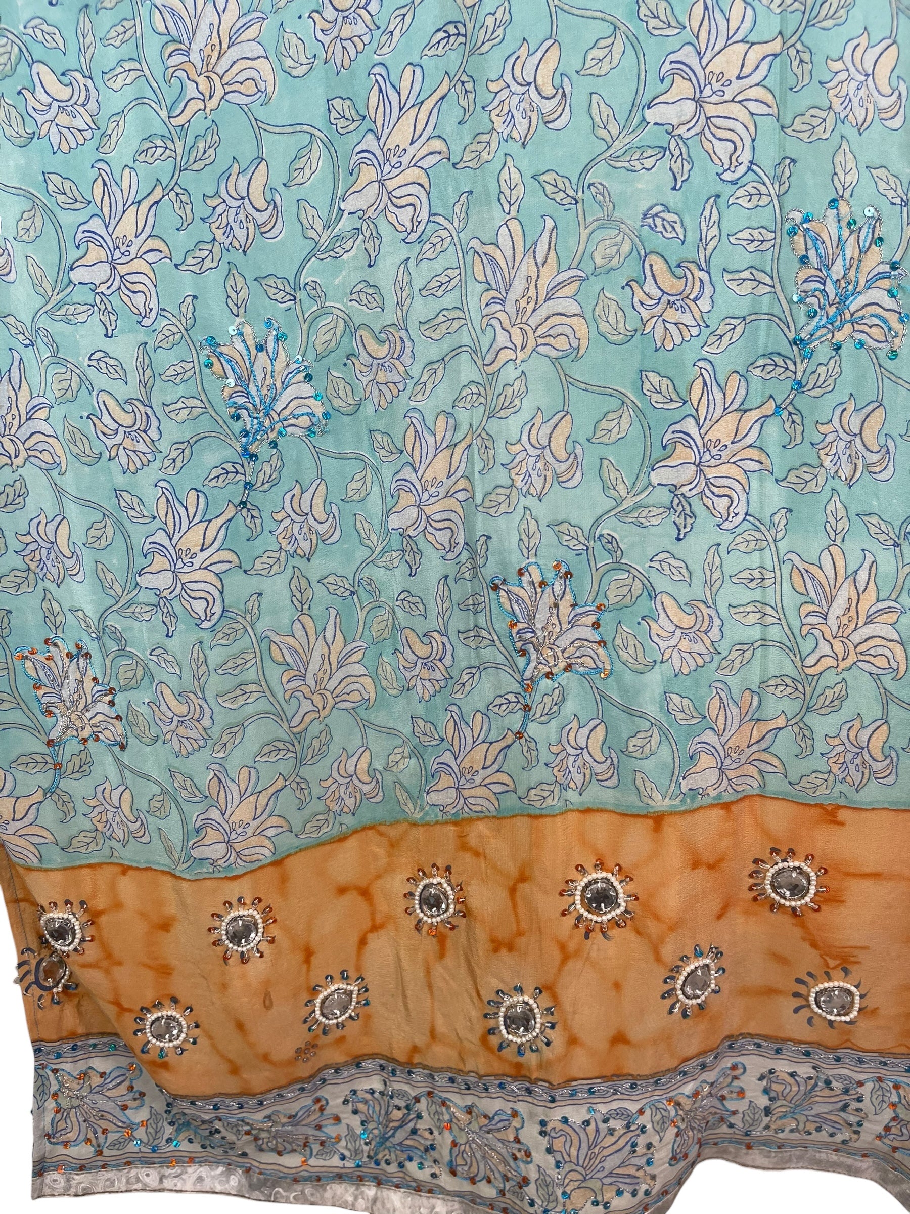 PRC8013 Wabi Sabi Pure Silk Short Kaftan Tunic With Slits