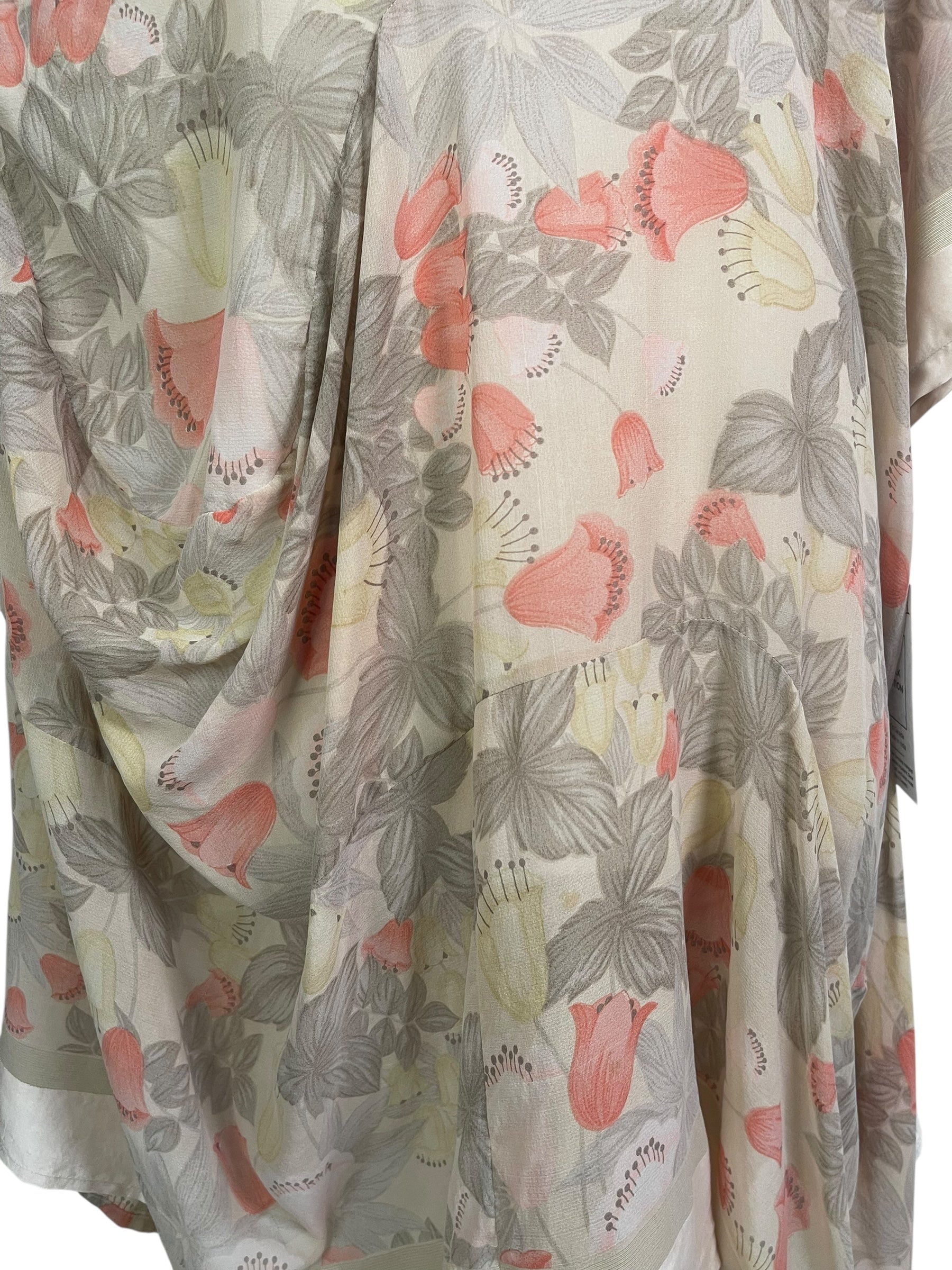 PRG8915 Sheer Wabi Sabi Sculptural Silk Long Tunic Dress by 15 FEBRUARY 2026 – Handmade ethical Sculptural Dress from sariKNOTsari using upcycled silk. Designed in Canada for travel and slow fashion, loved from Toronto to LA to Sydney.