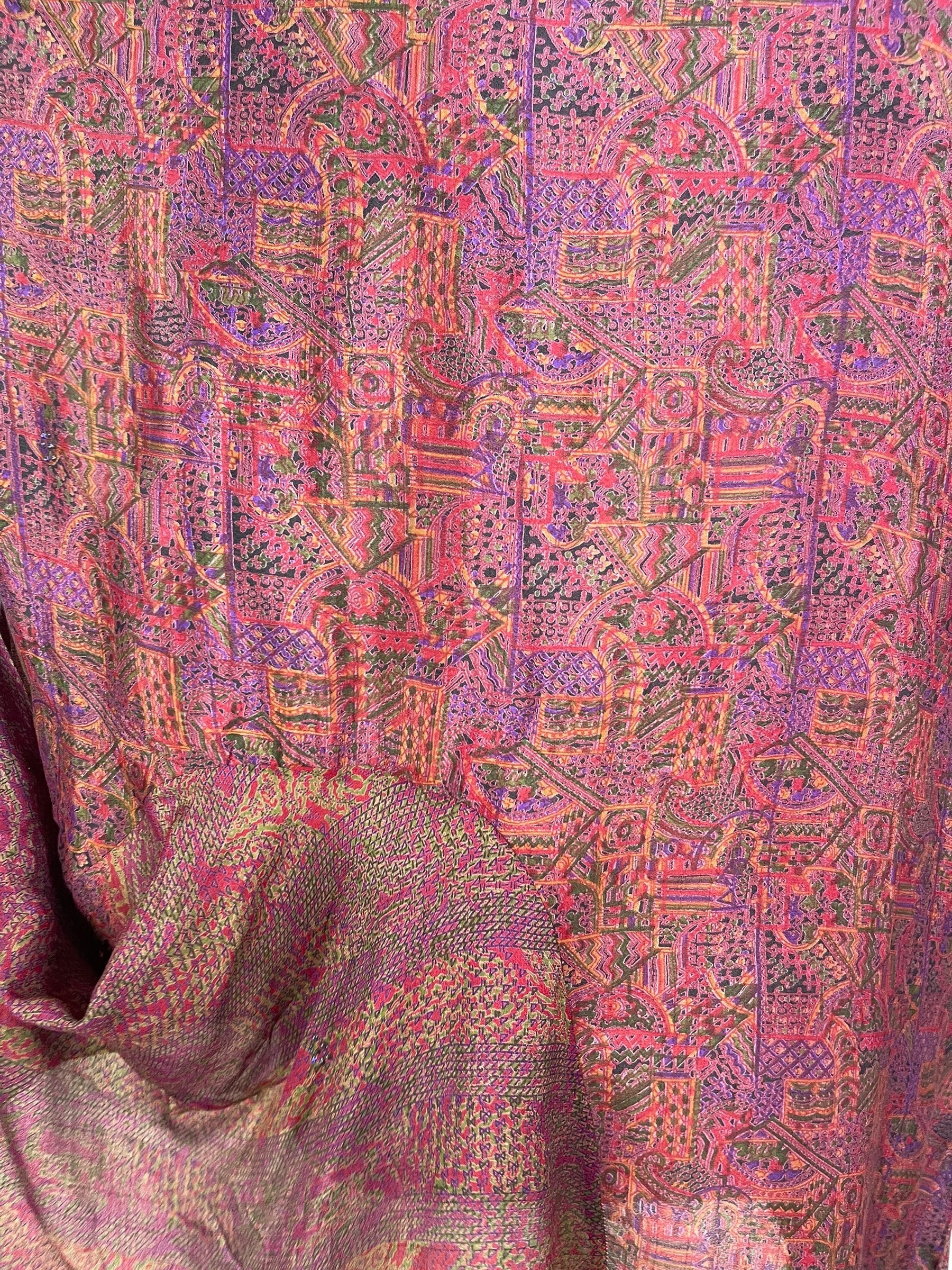 PRC6827 Avatar Pure Silk Self Pocket Tunic Dress