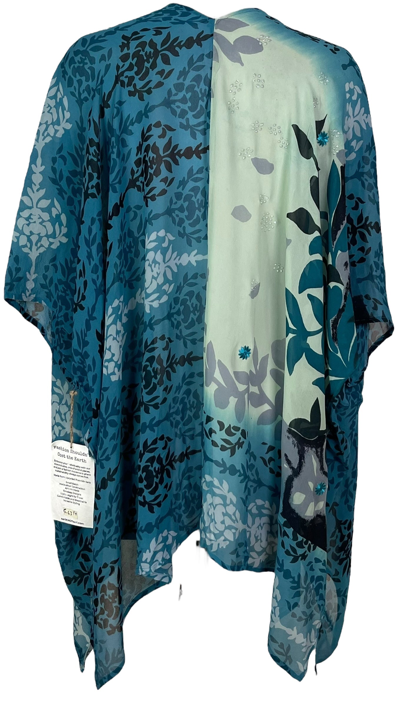 PRG6314 Sheer Avatar Pure Silk Cardigan