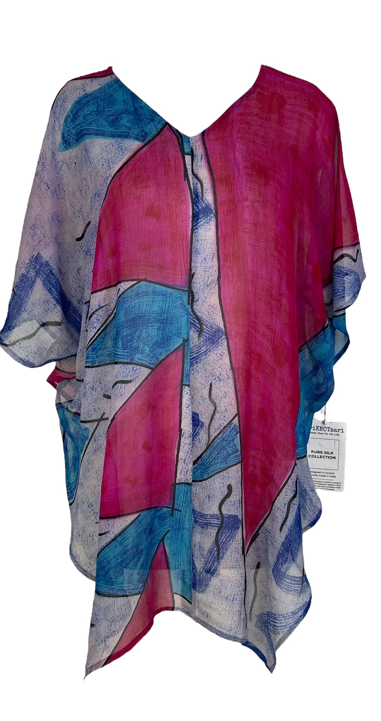 PRG7270 Sheer Wabi Sabi Pure Silk Waterfall Top