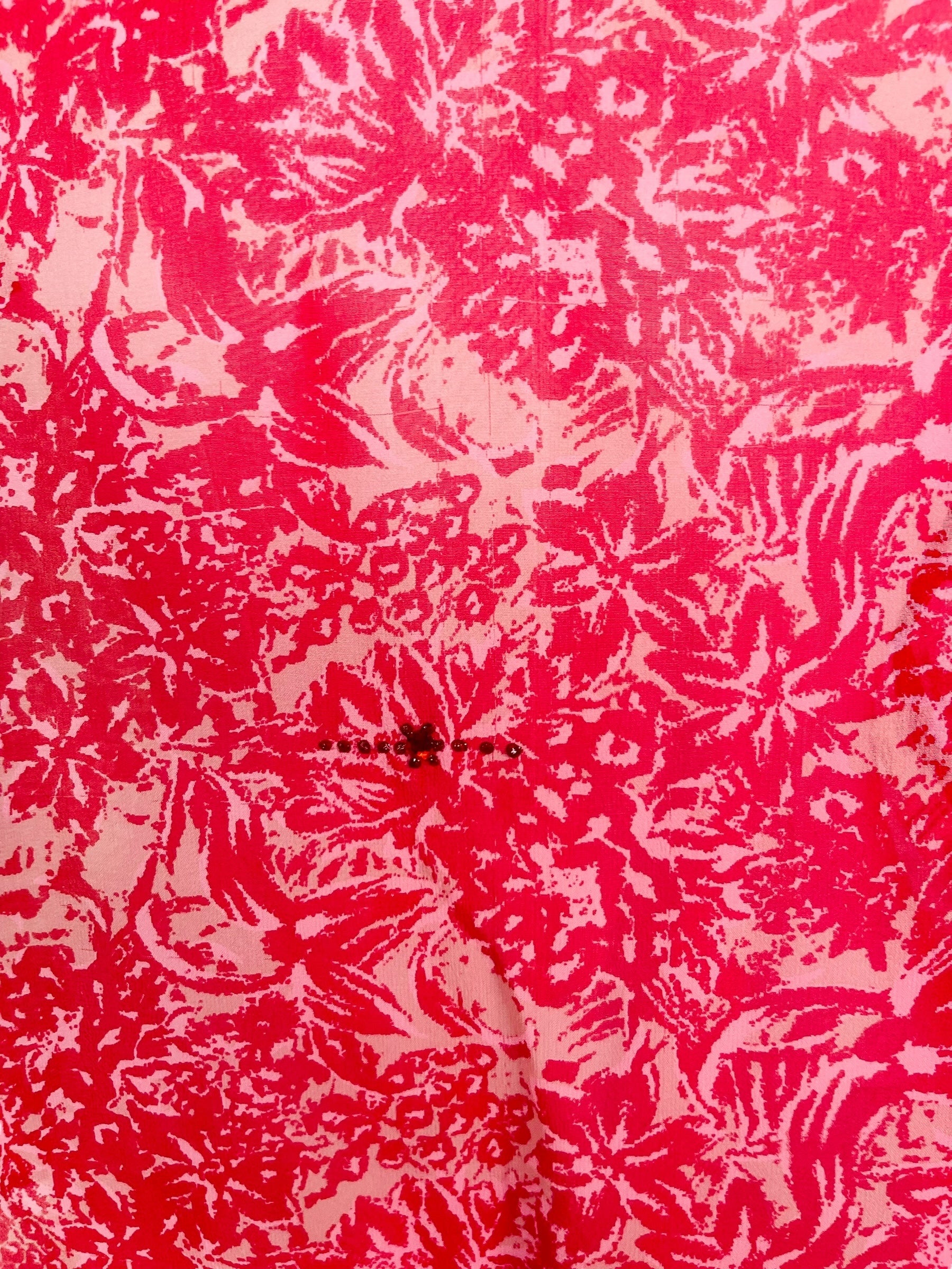 PRG7039 Sheer Wabi Sabi Pure Silk Side Slit Top