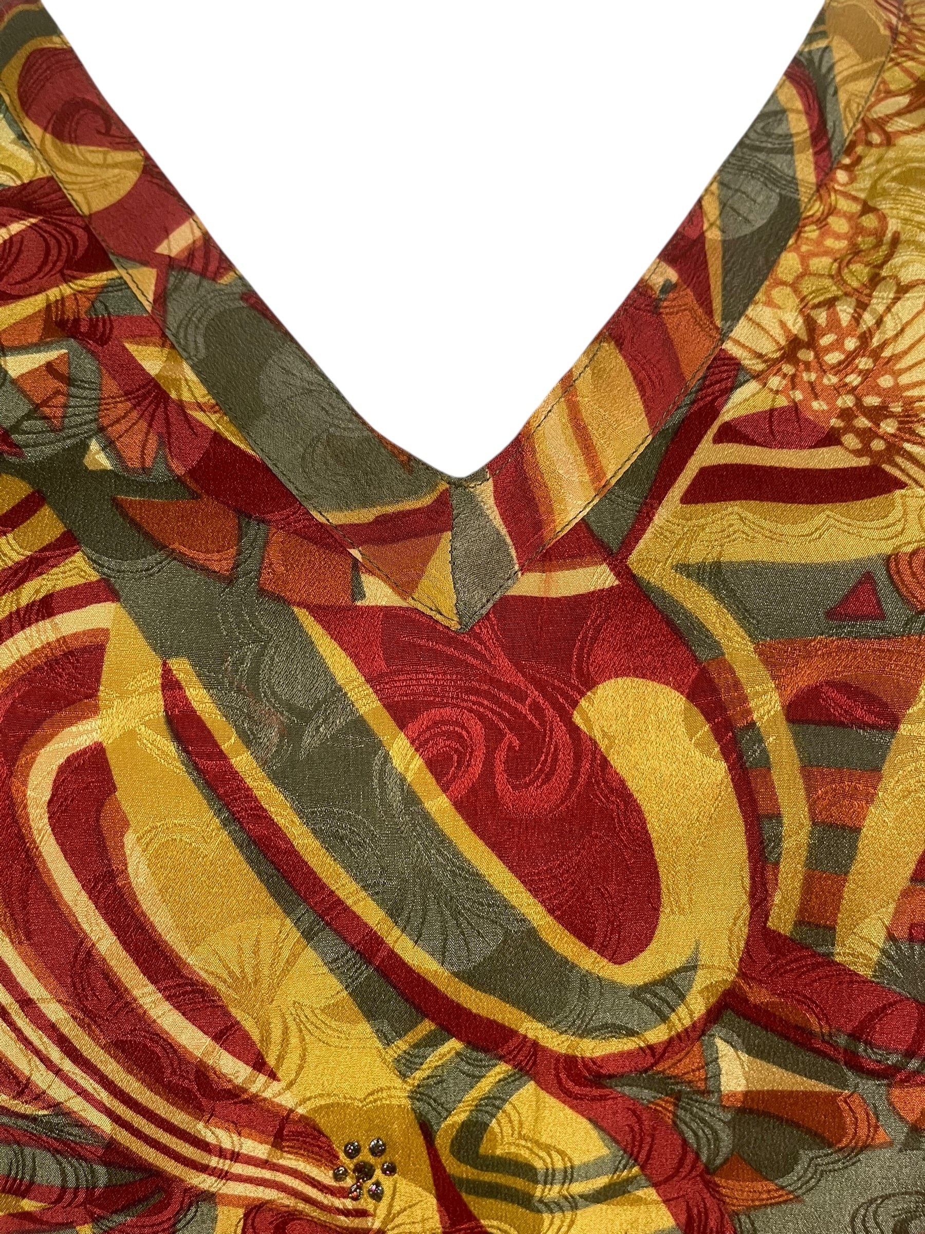 PRC8746 Avatar Pure Silk Short Kaftan Tunic with Slits by 15 FEBRUARY 2026 – Handmade ethical Short Kaftan from sariKNOTsari using upcycled silk. Designed in Canada for travel and slow fashion, loved from Toronto to LA to Sydney.