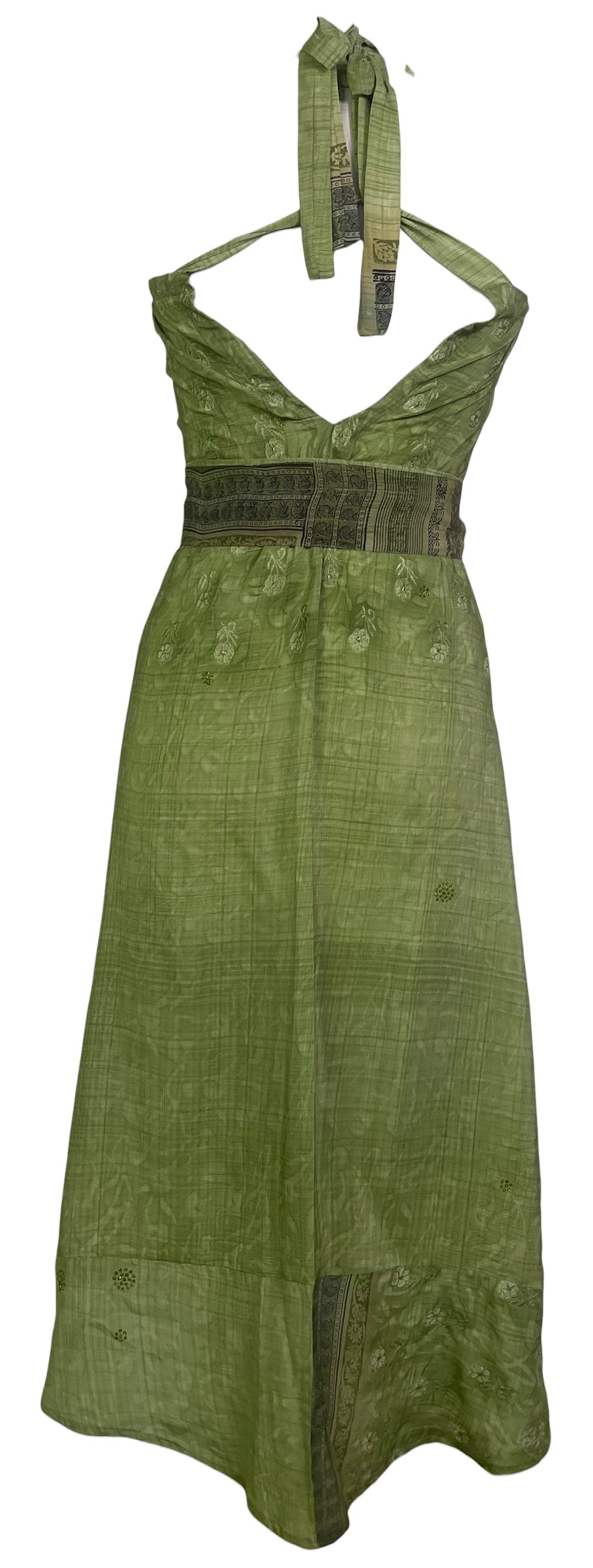 PRC8829 Avatar Pure Silk Maxi Dress with Belt