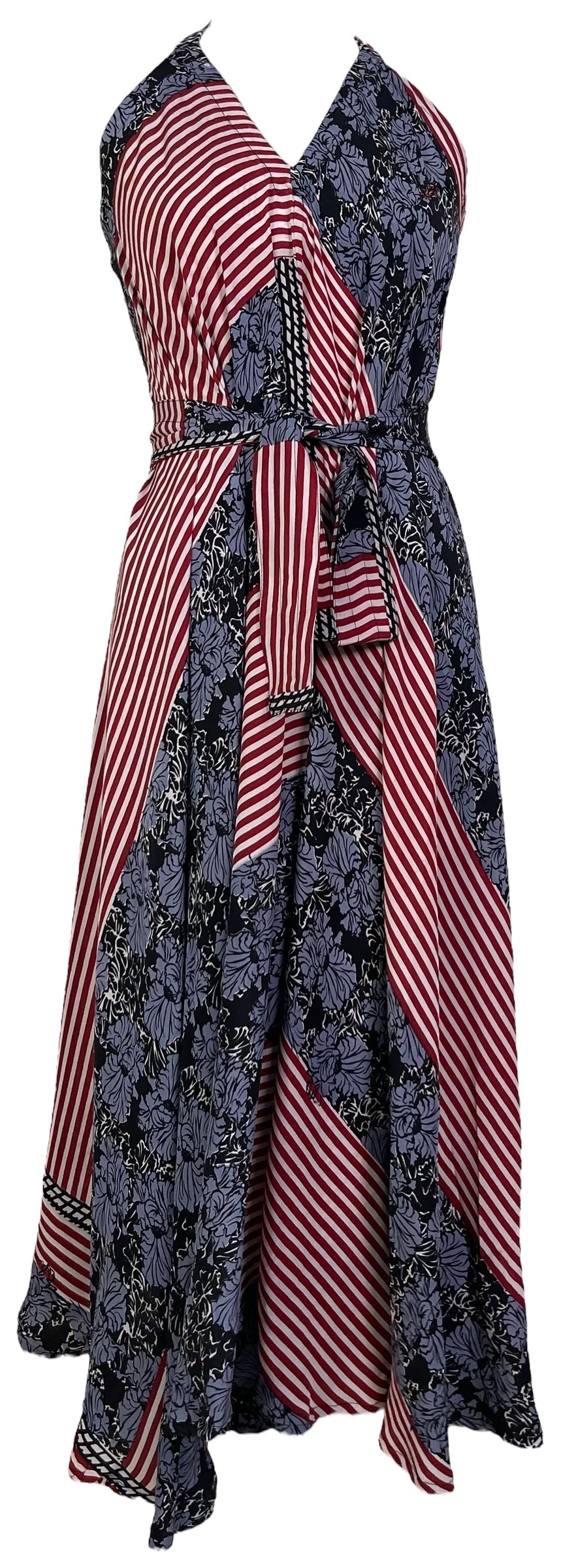 PRC7255 Avatar Pure Silk Maxi Dress with Belt