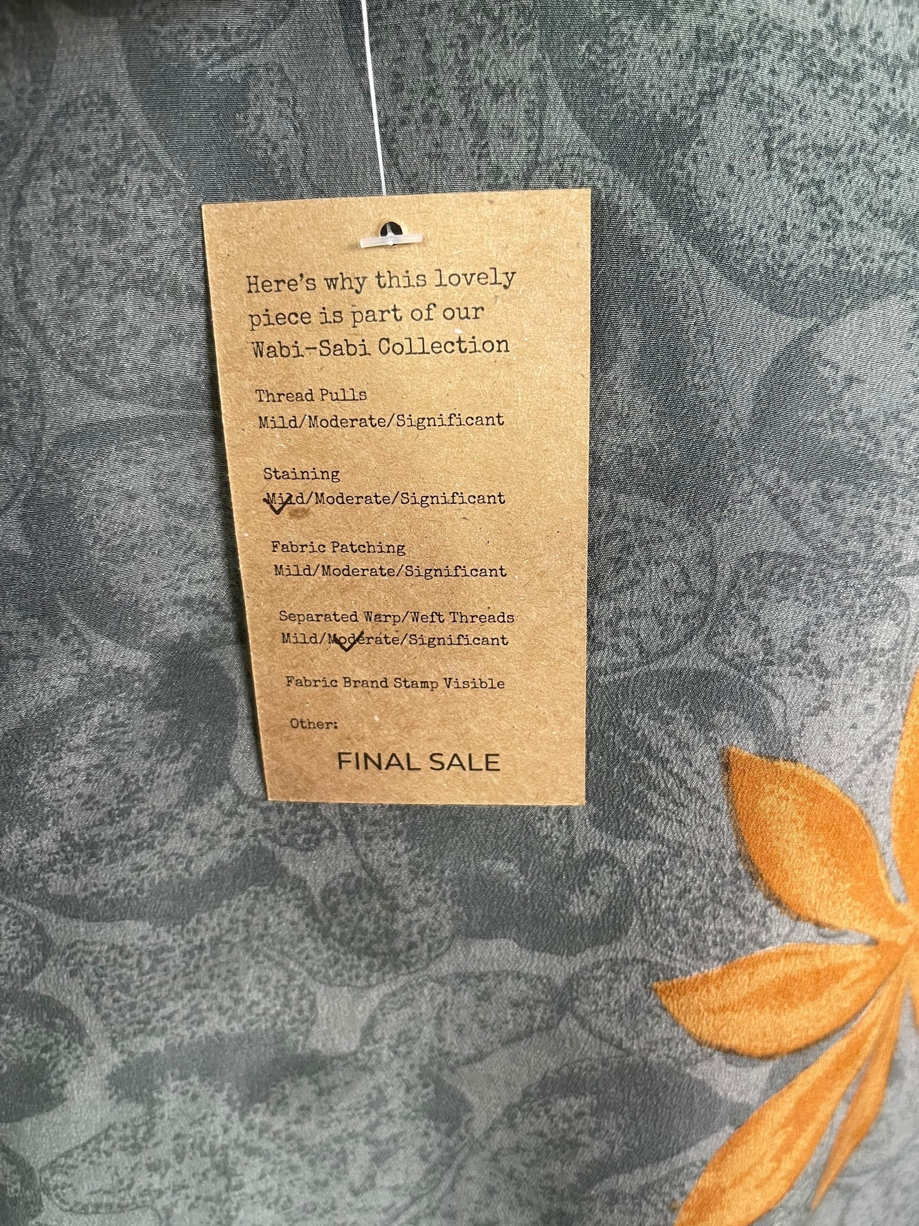 PRC8464 Wabi Sabi Pure Silk Long Tunic with Side Ties