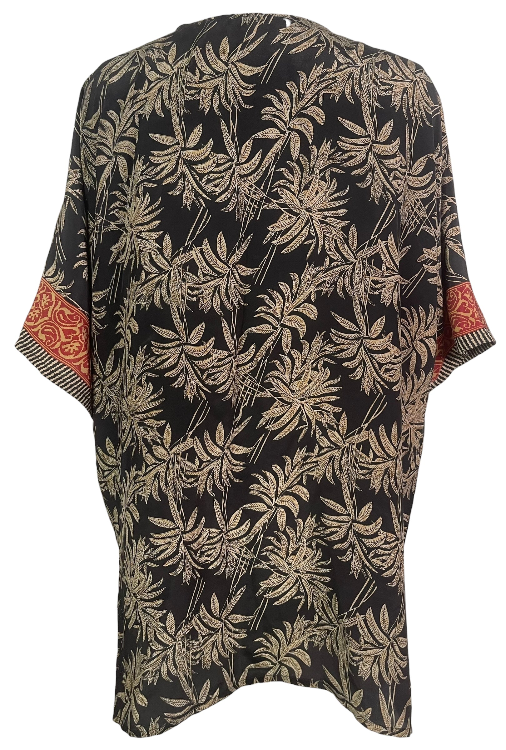 PRC8626 Avatar Pure Silk Kimono-Sleeved Jacket with Belt