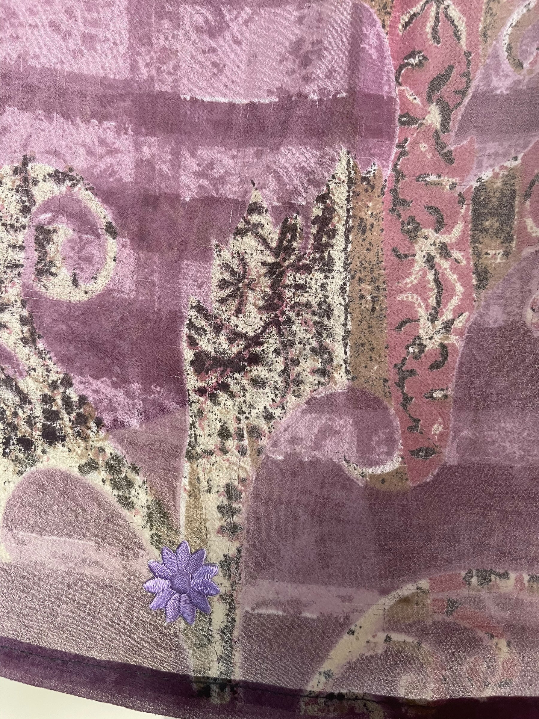 PREVIEW PRG8770 Sheer  Wabi Sabi Pure Silk Kimono-Sleeved Top by MARCH2026 – Handmade ethical Kimono Top from sariKNOTsari using upcycled silk. Designed in Canada for travel and slow fashion, loved from Toronto to LA to Sydney. Featuring Zsiska, Bryn Walker and Artisan Leather coats by Rejean Pepin, Pepin designs