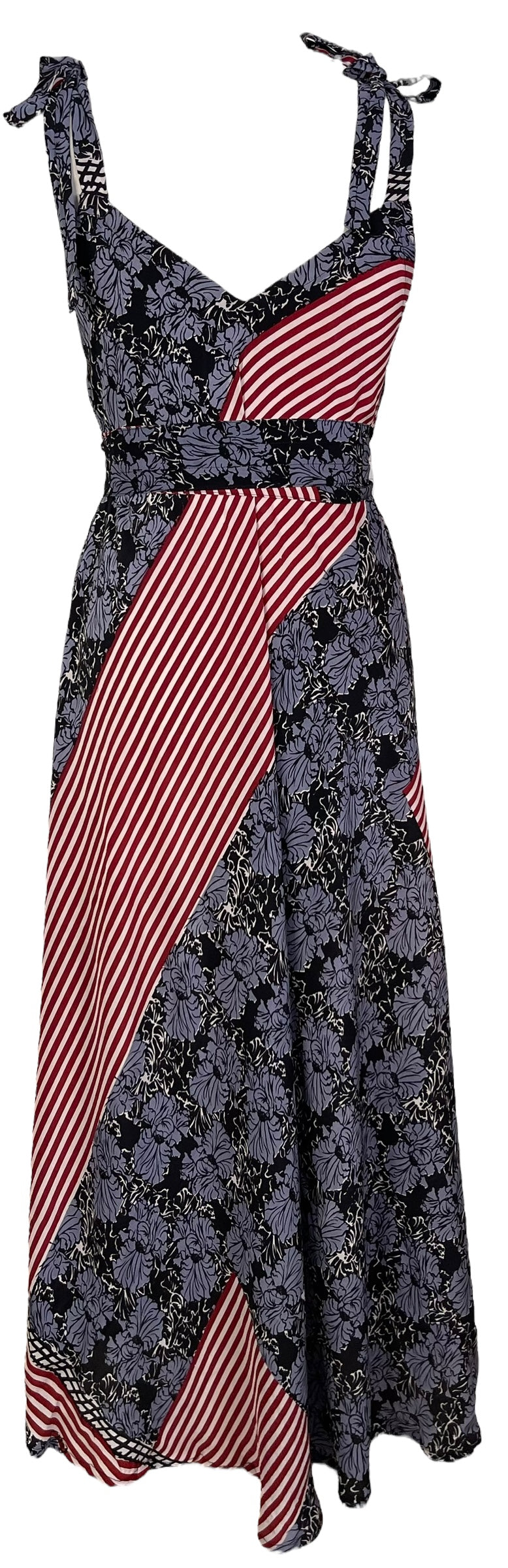 PRC7255 Avatar Pure Silk Maxi Dress with Belt