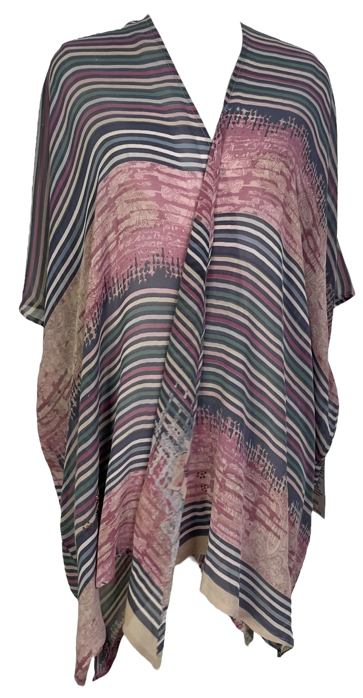 PRG6846 Sheer Avatar Pure Silk Cardigan