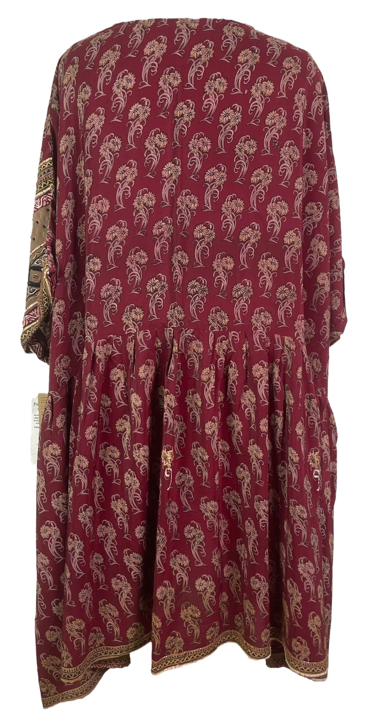 PRC7463 Wabi Sabi Pure Silk Boxy Babydoll Dress