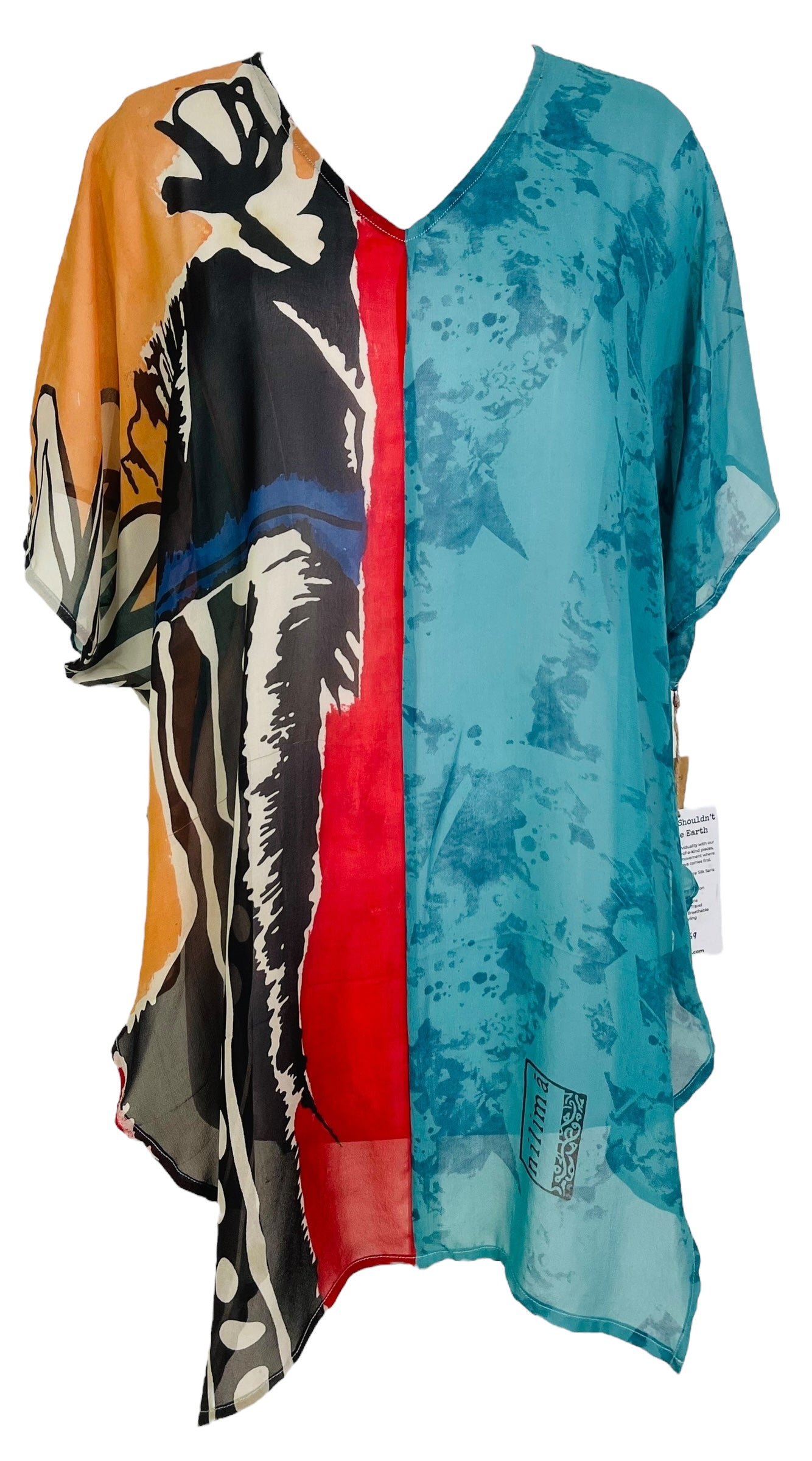 PRG7569 Sheer Wabi Sabi Pure Silk Waterfall Top