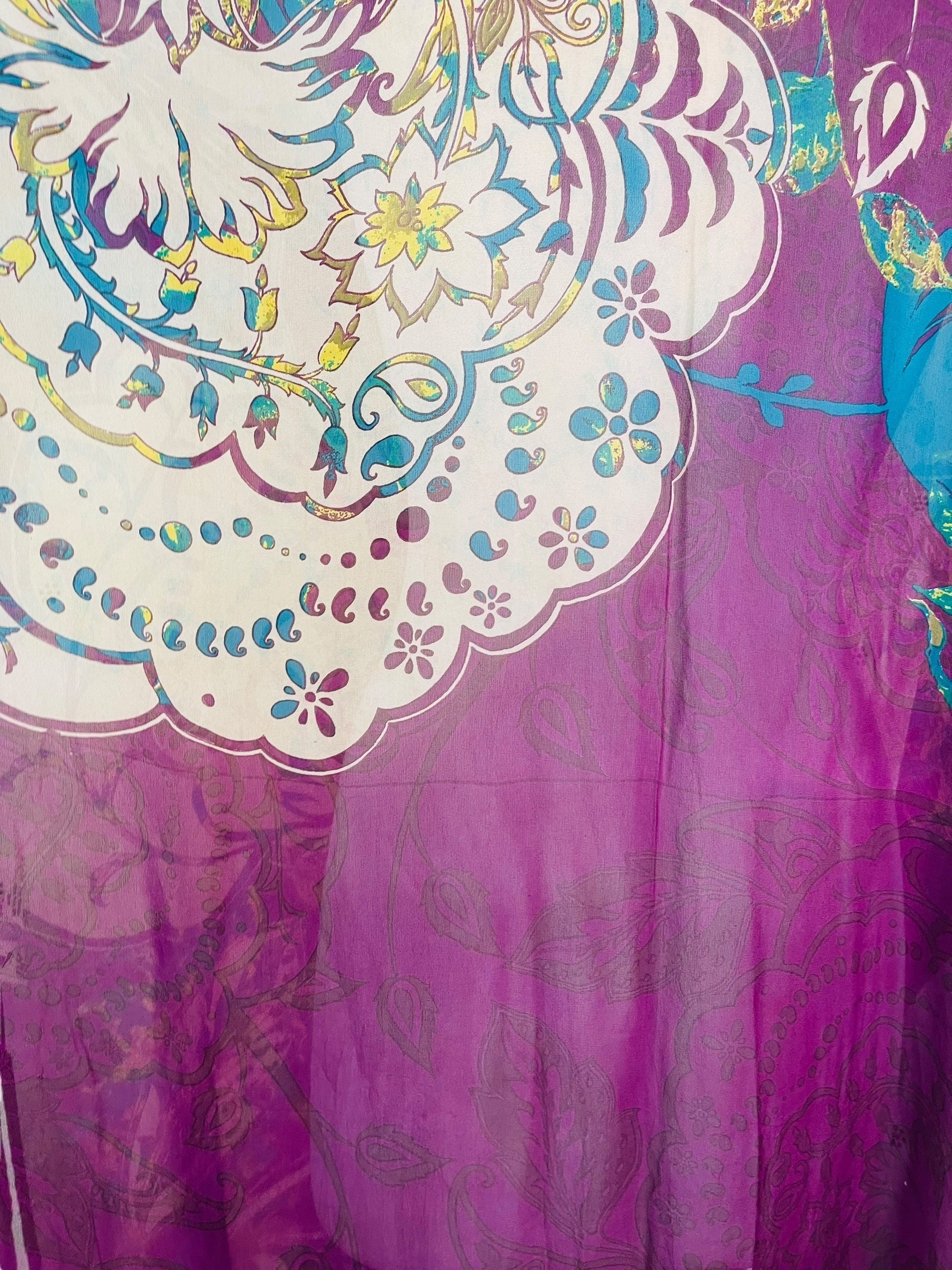 MARKETING PRC7606 Avatar Pure Silk Maxi Kaftan by MARKETING – Handmade ethical Maxi Kaftan from sariKNOTsari using upcycled silk. Designed in Canada for travel and slow fashion, loved from Toronto to LA to Sydney.