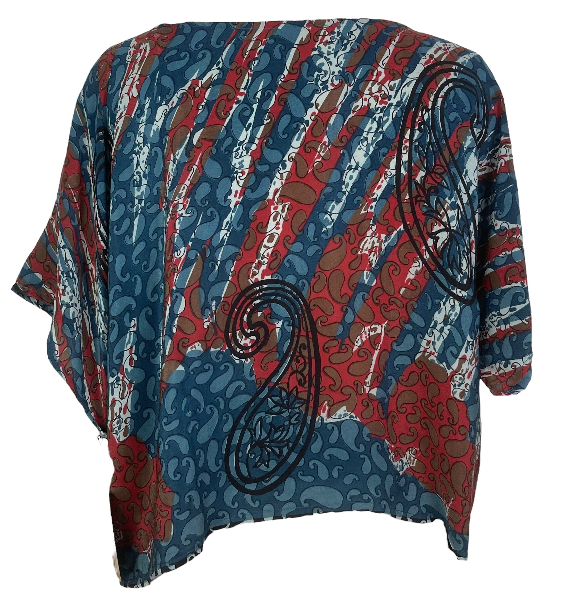 PRC7818 Wabi Sabi Pure Silk Boxy Top