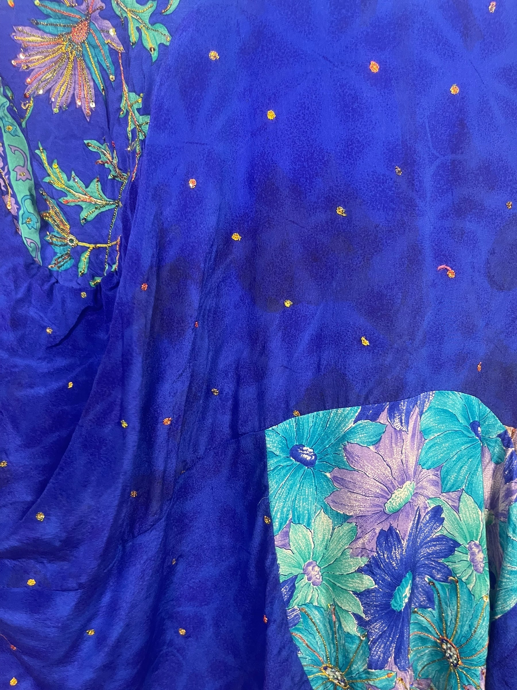 PRC8447 Wabi Sabi Sculptural Silk Long Tunic Dress