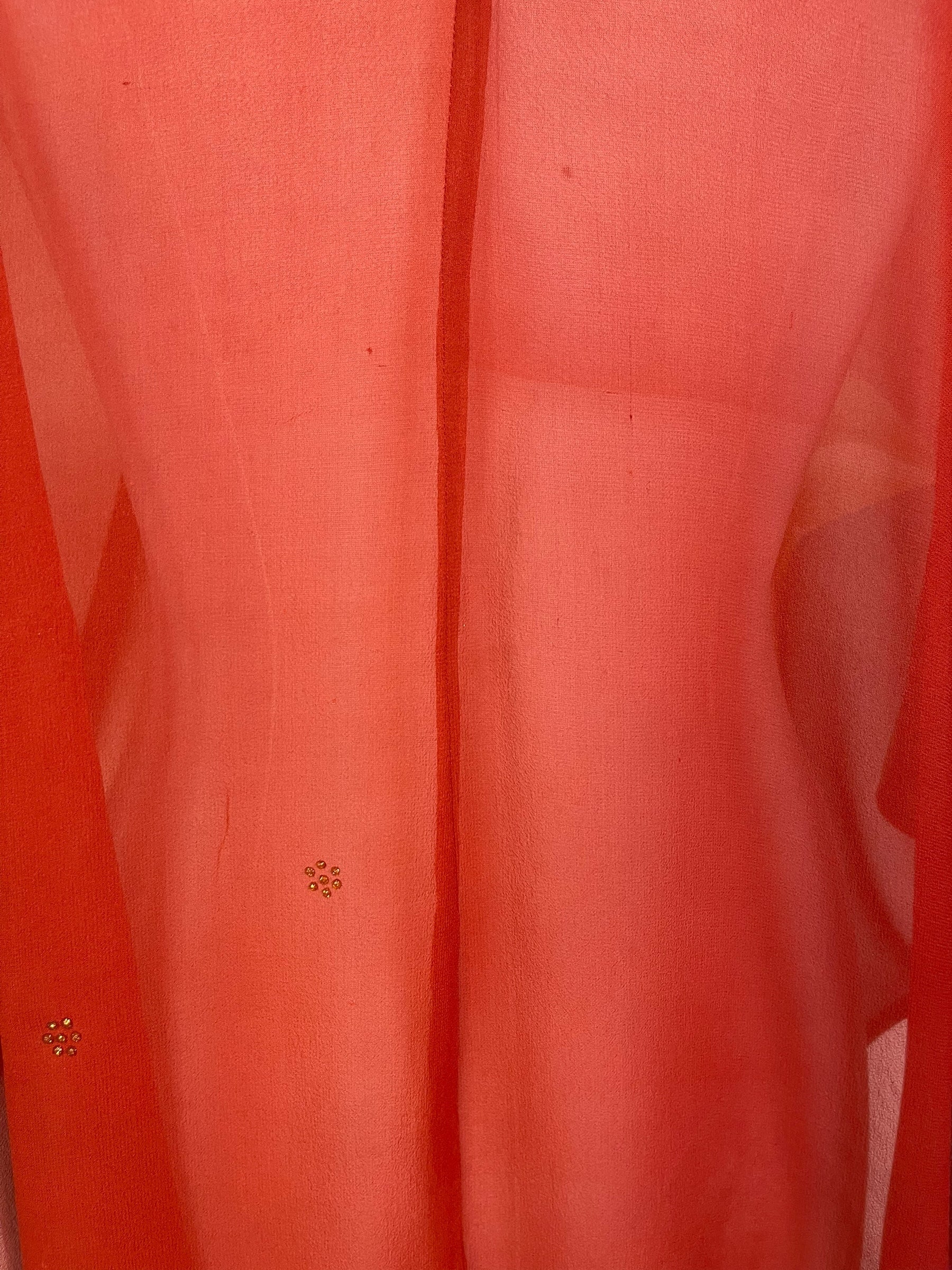 PREVIEW PRG8594 Sheer Avatar Pure Silk Waterfall Top by FEBRUARY2026 – Handmade ethical Waterfall Top from sariKNOTsari using upcycled silk. Designed in Canada for travel and slow fashion, loved from Toronto to LA to Sydney.