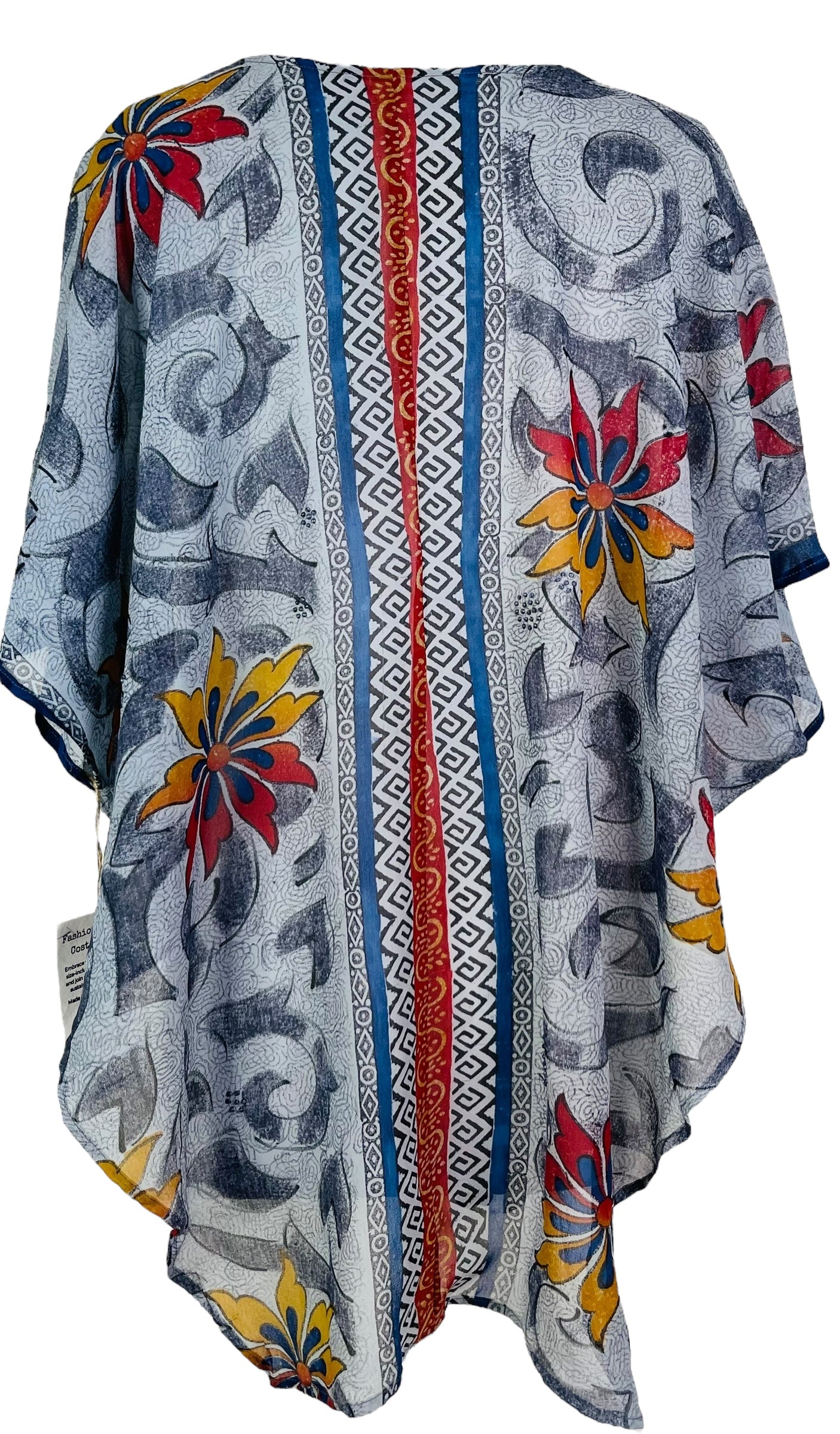 PRG7576 Sheer Wabi Sabi Pure Silk Waterfall Top