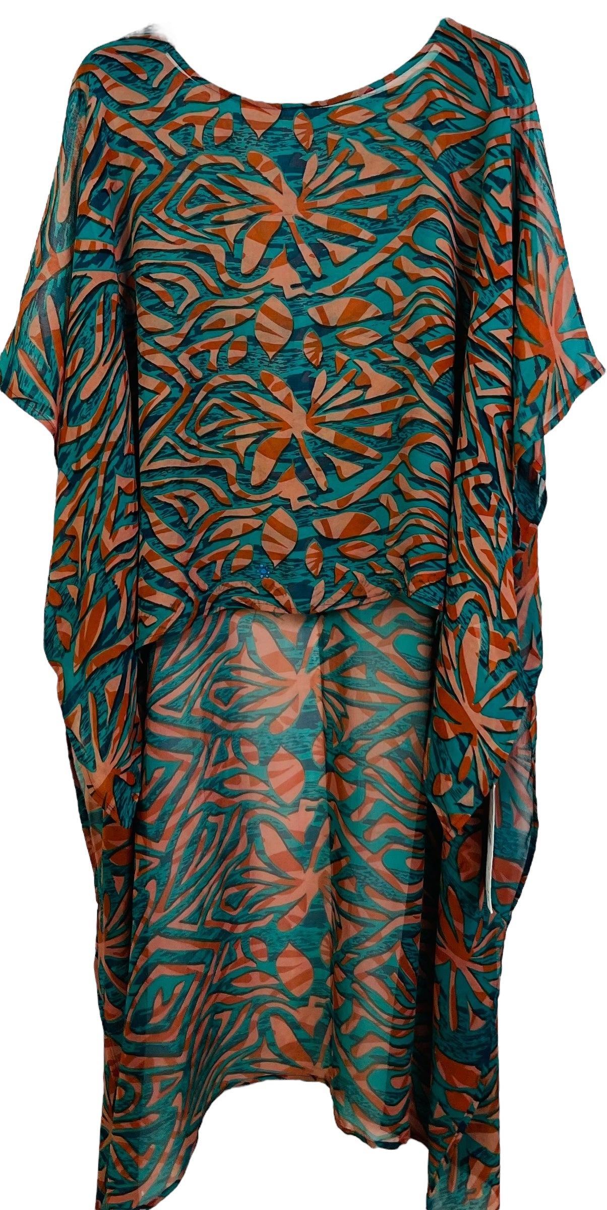 PRG7493 Sheer Wabi Sabi Pure Silk Hi Lo Top