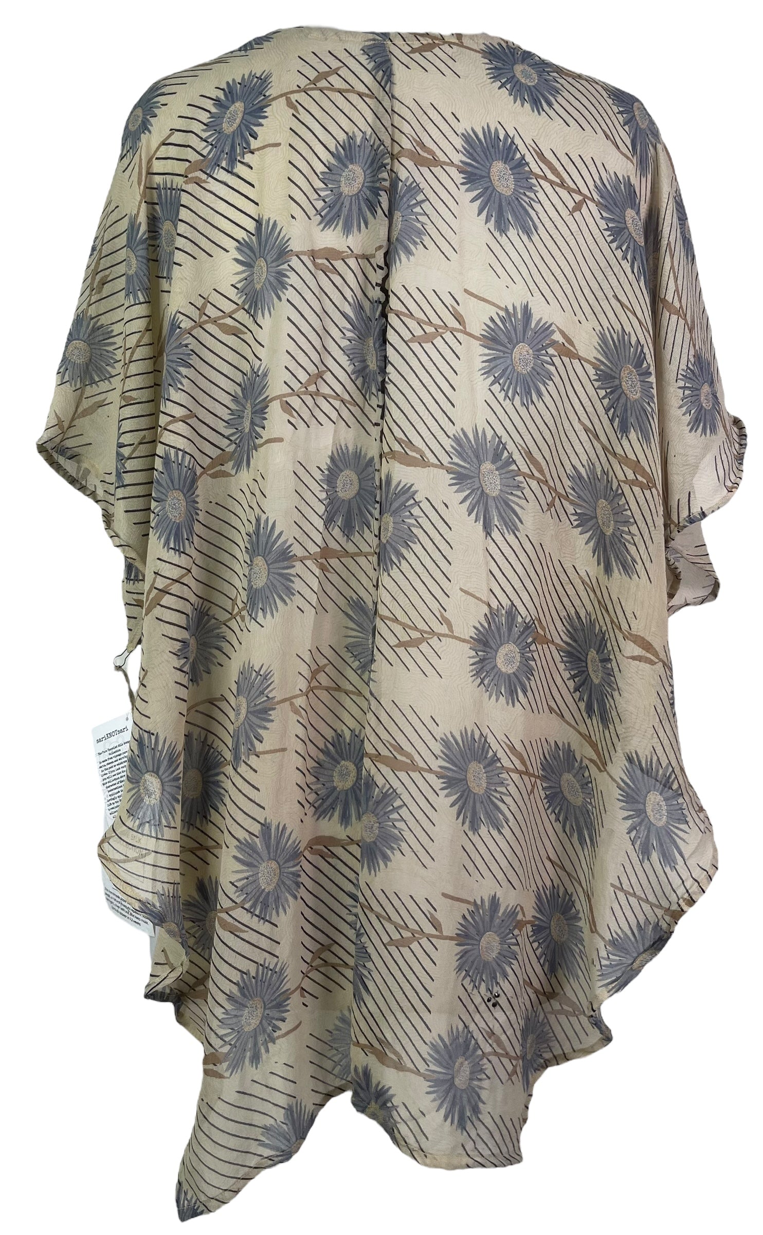 PRG7566 Sheer Wabi Sabi Pure Silk Waterfall Top