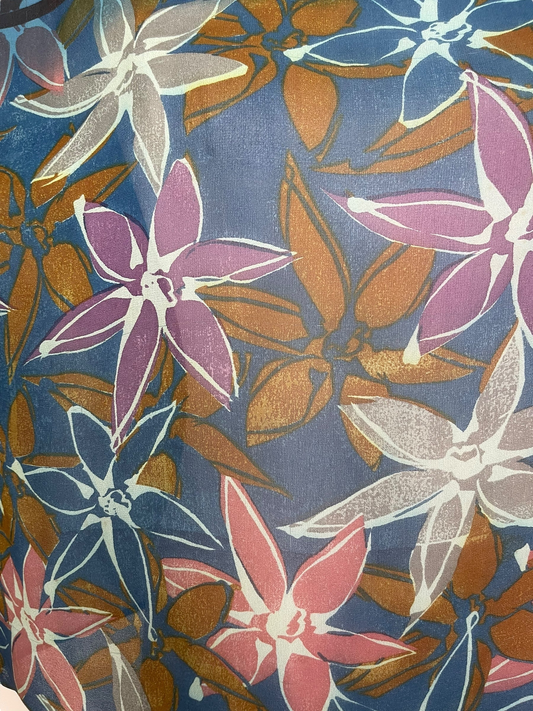 PRG7061 Sheer Avatar Pure Silk Side Slit Top