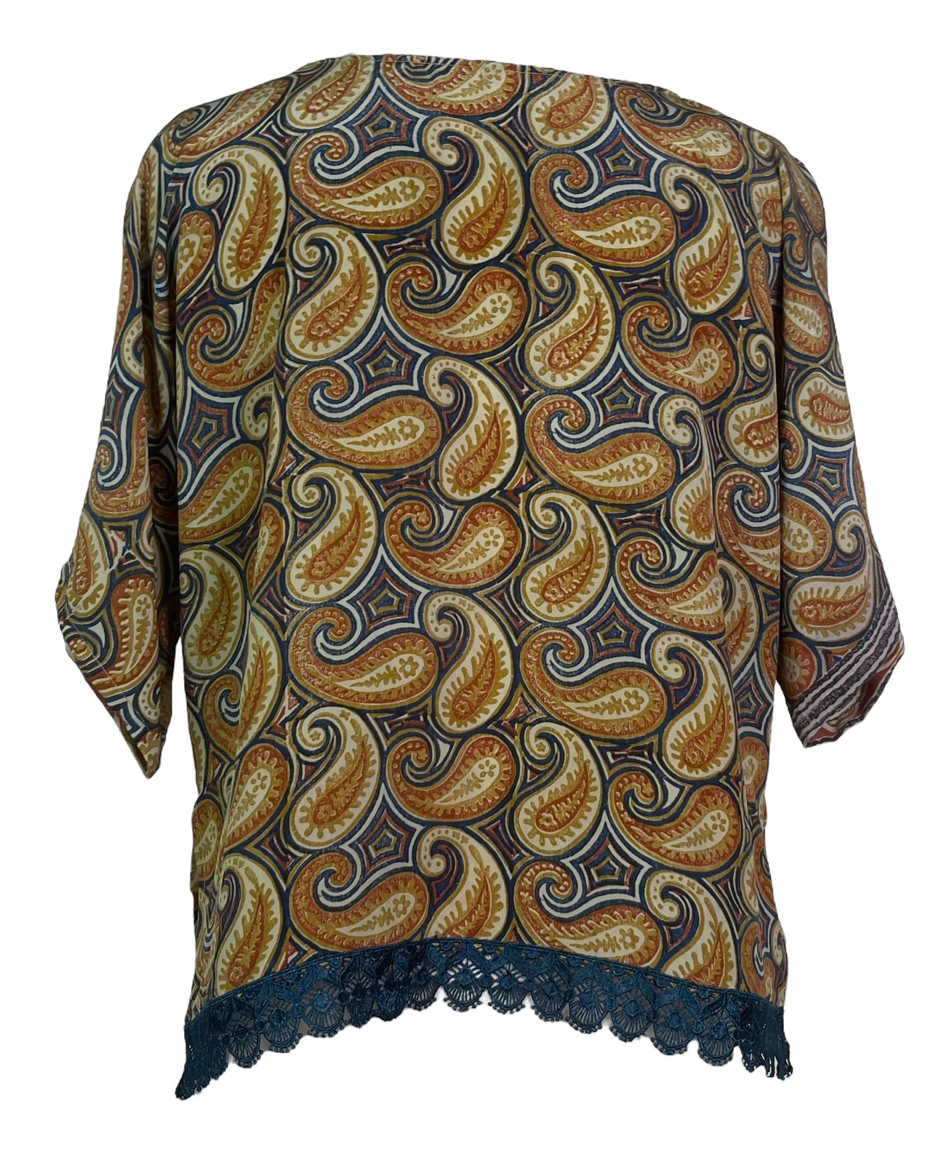 PRC7554 Avatar Pure Silk Side Slit Top