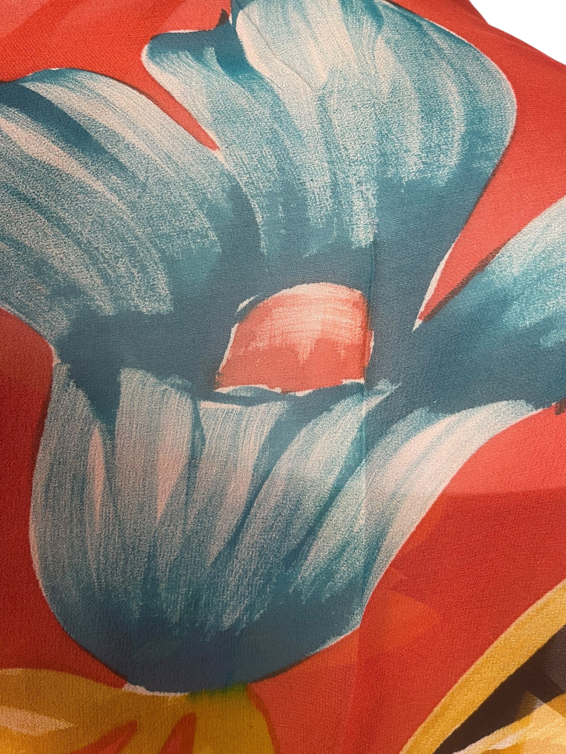 PREVIEW PRG8594 Sheer Avatar Pure Silk Waterfall Top by FEBRUARY2026 – Handmade ethical Waterfall Top from sariKNOTsari using upcycled silk. Designed in Canada for travel and slow fashion, loved from Toronto to LA to Sydney.