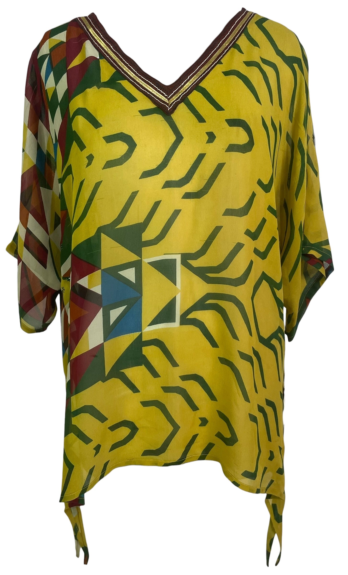 PRG8785 Sheer Wabi Sabi Pure Silk Long Tunic with Side Ties by 15 FEBRUARY 2026 – Handmade ethical Side Tie Tunic from sariKNOTsari using upcycled silk. Designed in Canada for travel and slow fashion, loved from Toronto to LA to Sydney.