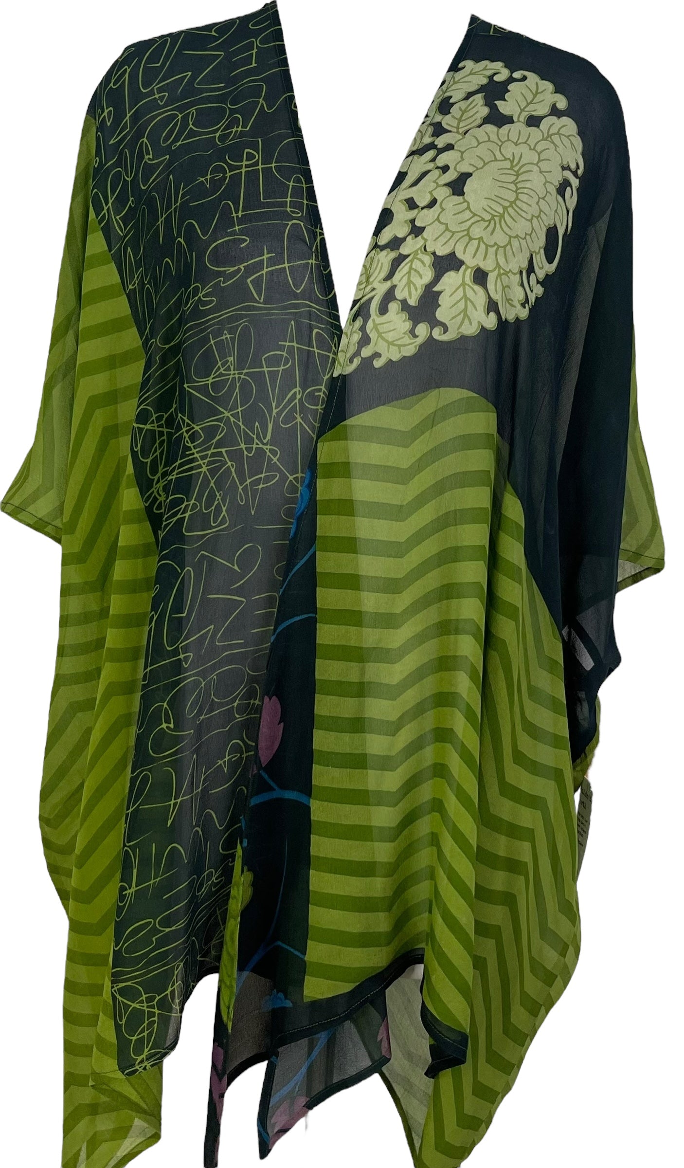 PRG7098 Sheer Wabi Sabi Pure Silk Cardigan