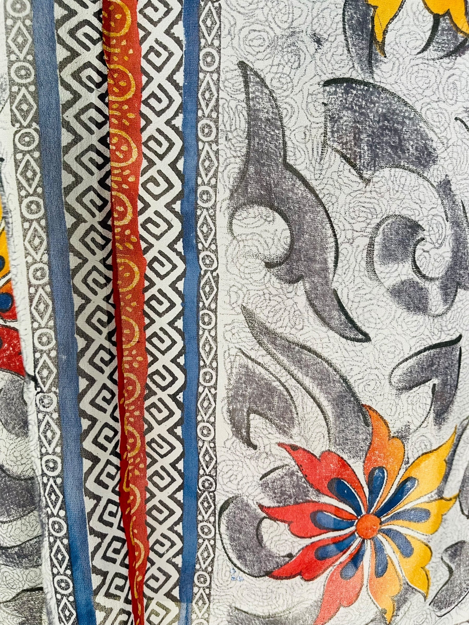 PRG7576 Sheer Wabi Sabi Pure Silk Waterfall Top