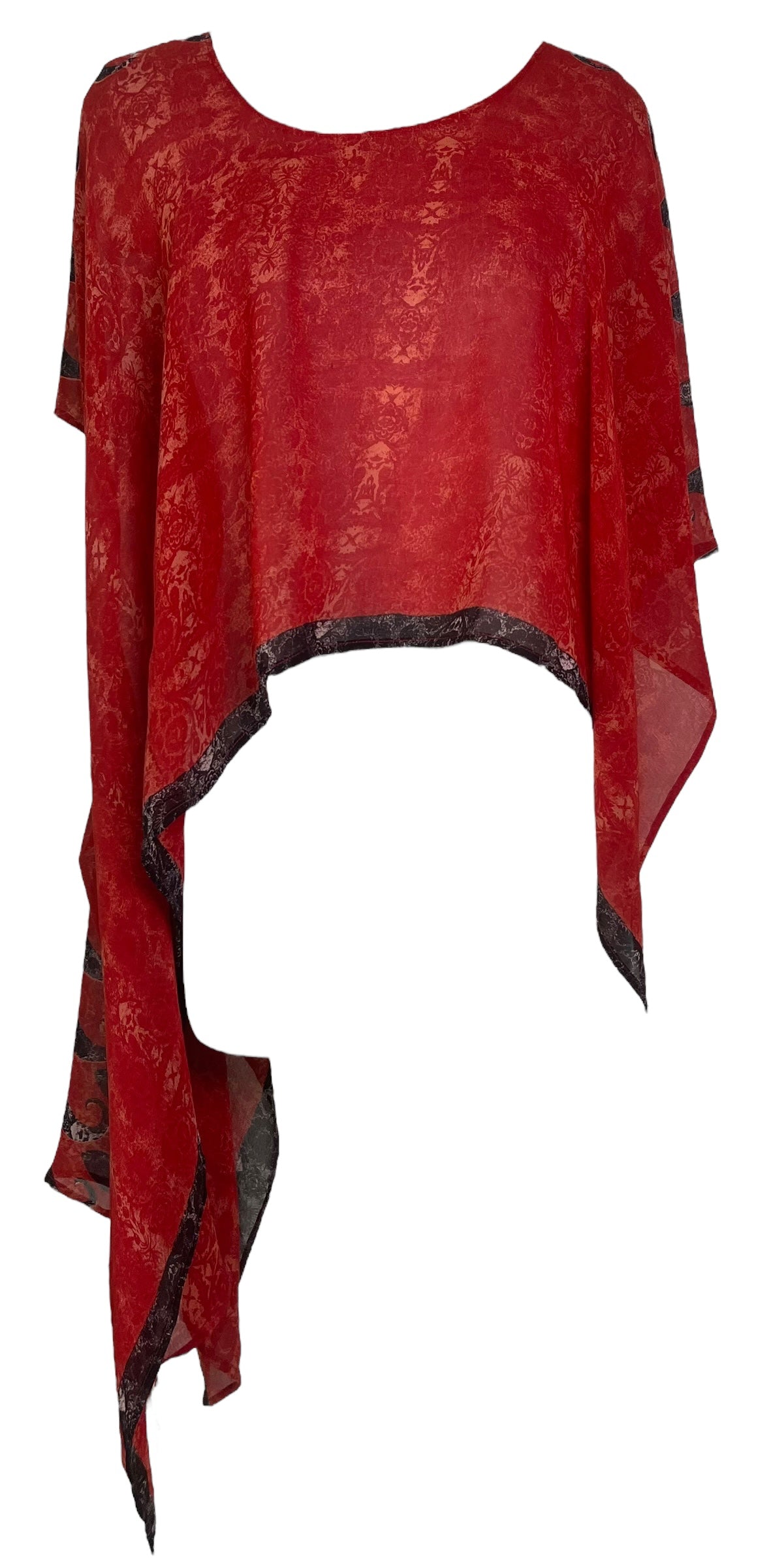 DEEANNS PRG7874 Sheer Avatar Pure Silk Versatile Vest